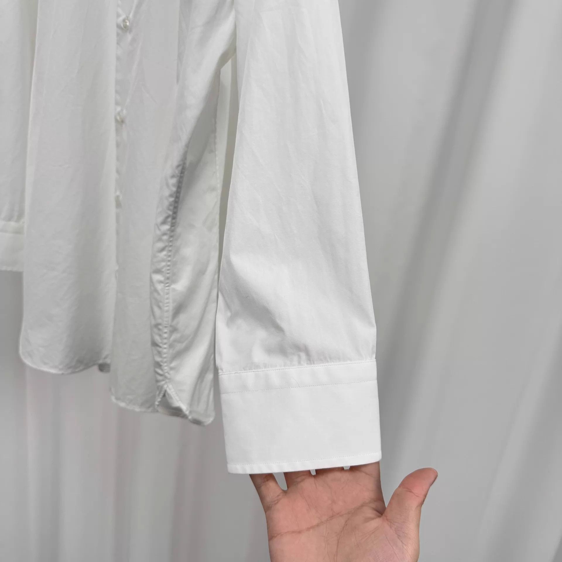 Gucci Gucci White LS Shirt 41 99 New Size US L / EU 52-54 / 3 - 4 Thumbnail