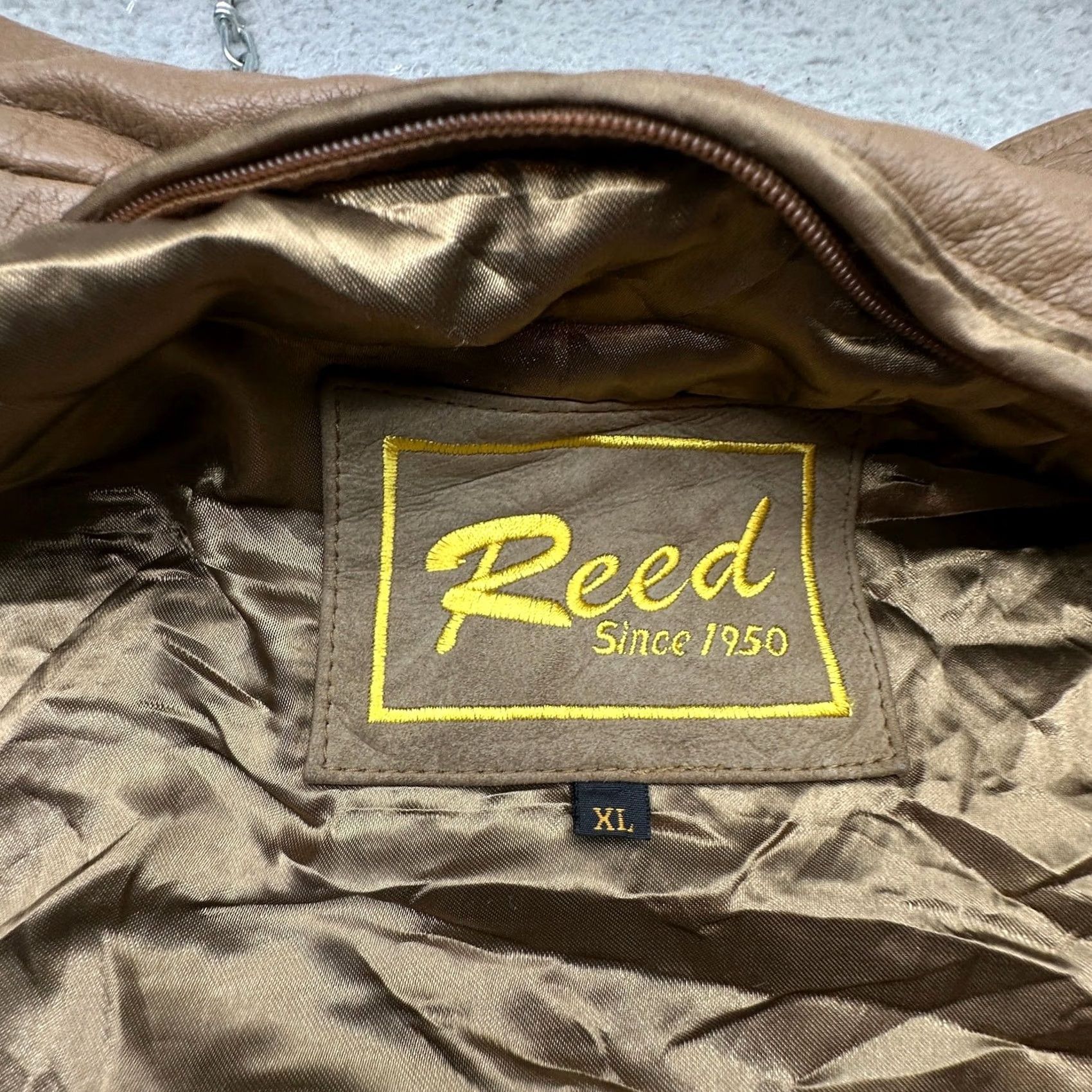 Vintage VINTAGE Reed Leather Barn Chore Coat Jacket Mens XL Khaki Tan Butter Soft Heavy Lined Coat Size US XL / EU 56 / 4 - 3 Thumbnail