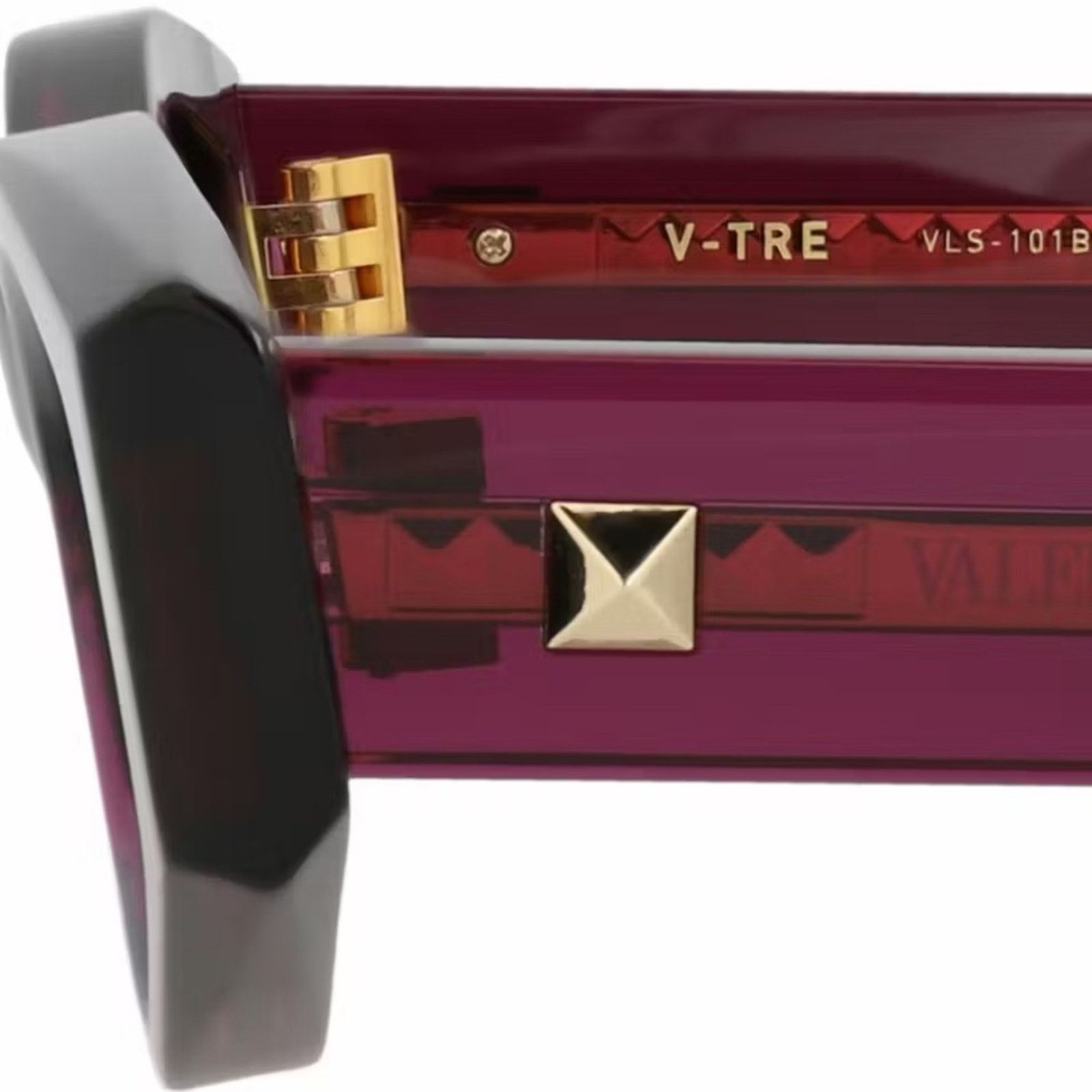 Valentino New! Valentino VLS 101B Purple Geometric Sunglasses Size ONE SIZE - 10 Thumbnail