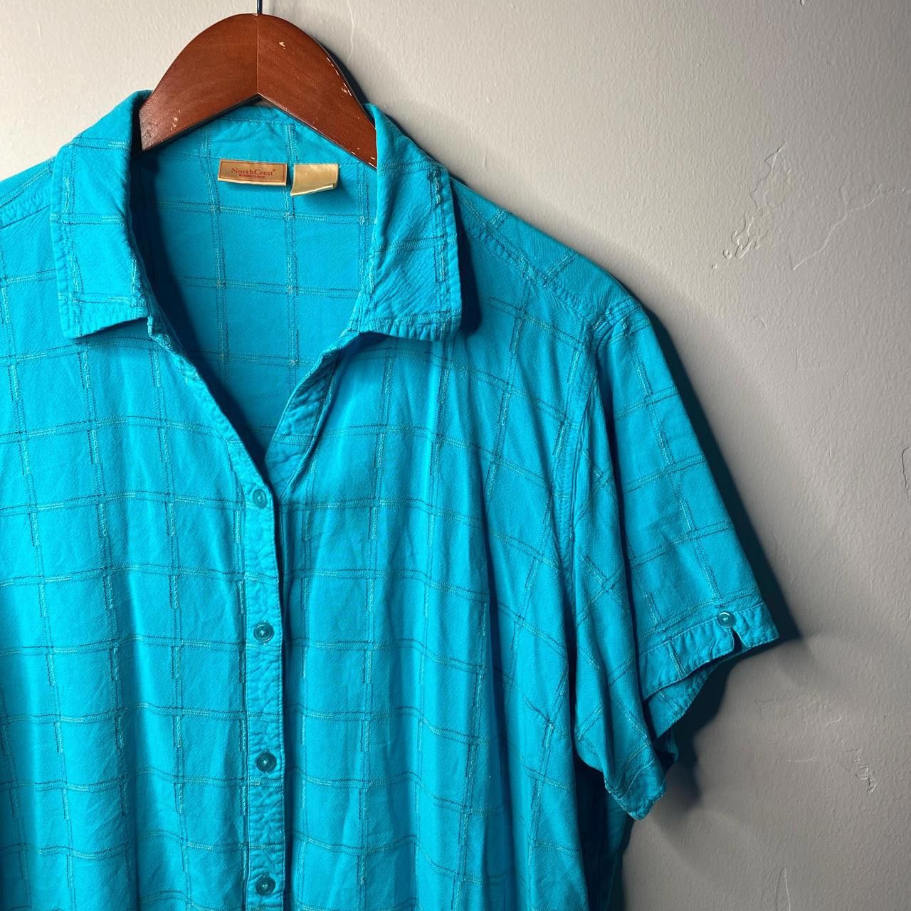 Vintage Vintage Blue Button Up Xxl Size XXL / US 16-18 / IT 52-54 - 2 Thumbnail