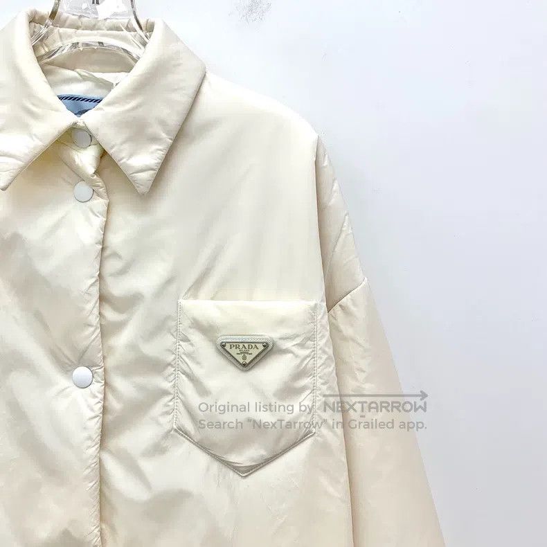 Prada Prada White triangle lapel single-breasted long-sleeved do Size XS / US 0-2 / IT 36-38 - 3 Thumbnail