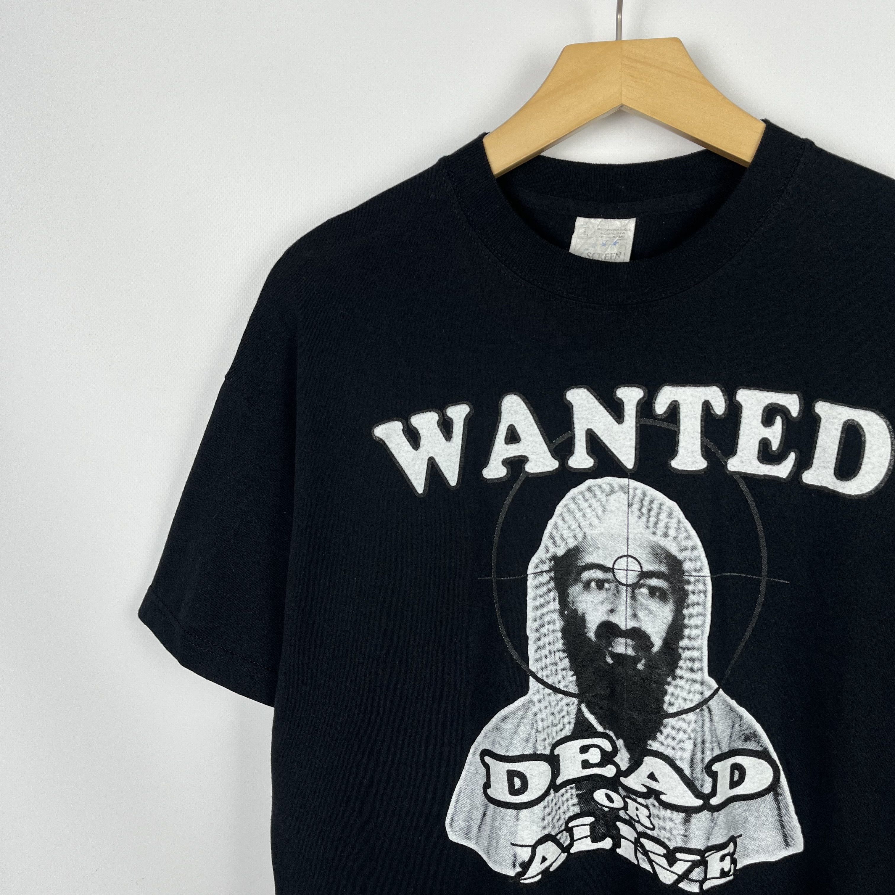 Vintage Vintage Osama Bin Laden Terror Rare T Shirt 2000’s Size US L / EU 52-54 / 3 - 5 Thumbnail