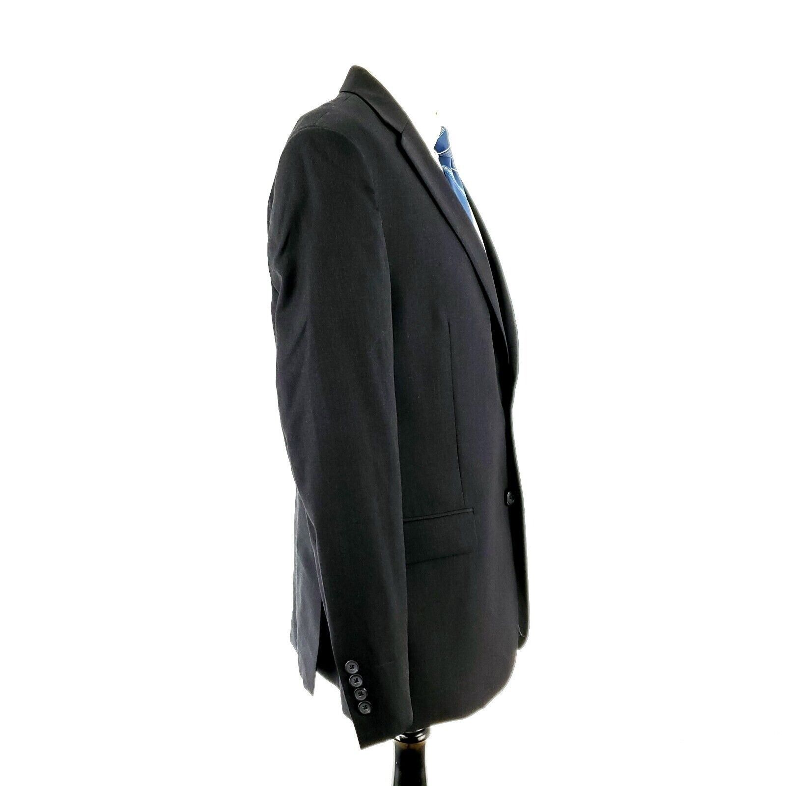 Pronto Uomo Pronto Uomo Platinum Wool 2 Button Blazer 40R Charcoal Gray Size 40R - 6 Thumbnail