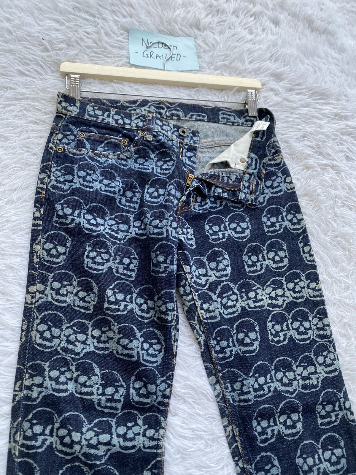 Hysteric Glamour Rare Vintage Hysteric Glamour Skulls All Over Jean/ Denim Size US 29 - 16 Thumbnail