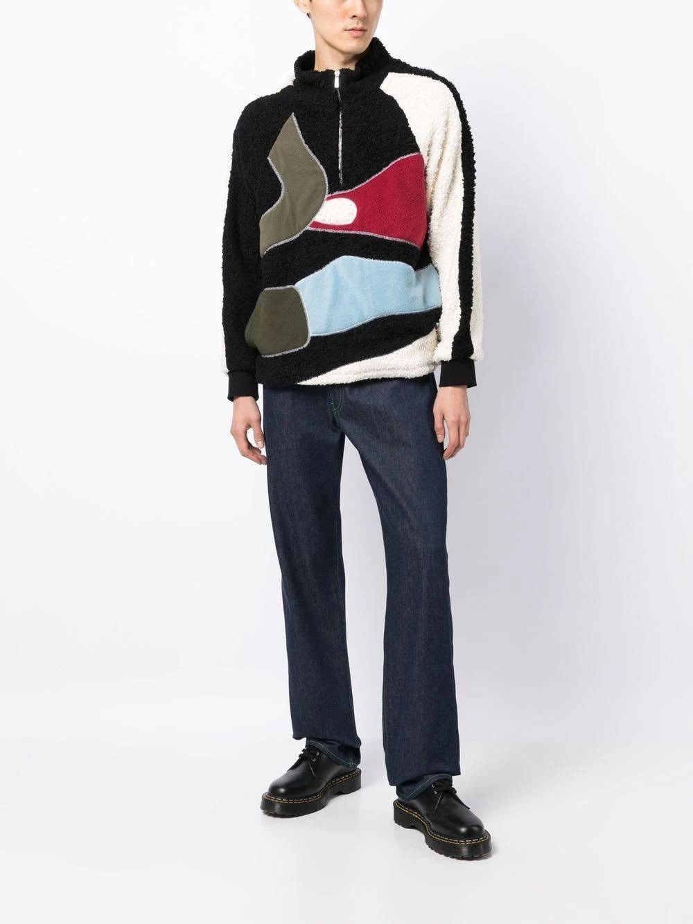 Bethany Williams o1mle0424 Half-Zip Fastening Fleece Jacket in Multicolor Size US S / EU 44-46 / 1 - 3 Thumbnail