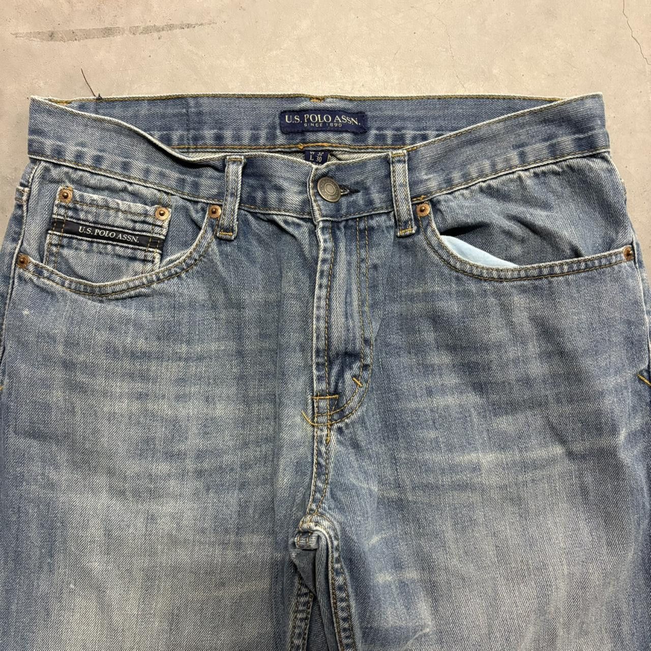Vintage Crazy Vintage Y2K/2000s Baggy Skater Style Wideleg Medium Blue Wash Denim Jeans! Size US 32 / EU 48 - 2 Thumbnail