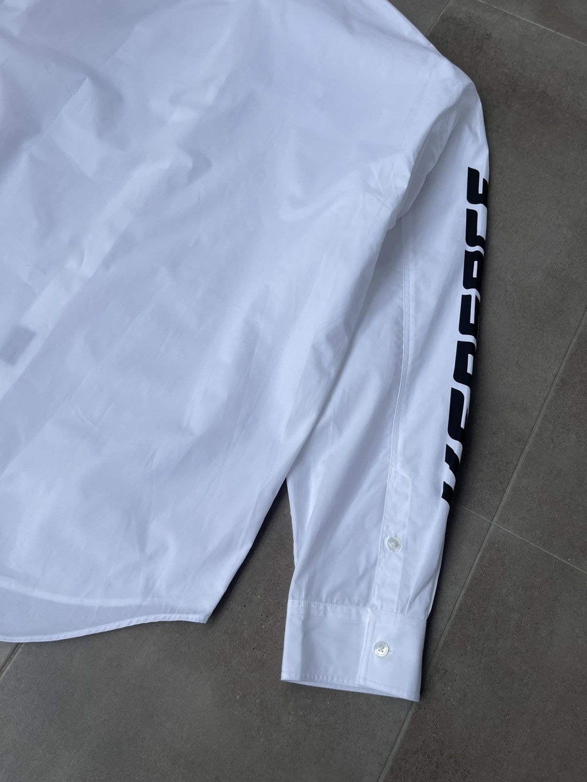 Versace !DS! SS23 Versace Logo Oversized White Shirt Size US M / EU 48-50 / 2 - 17 Thumbnail