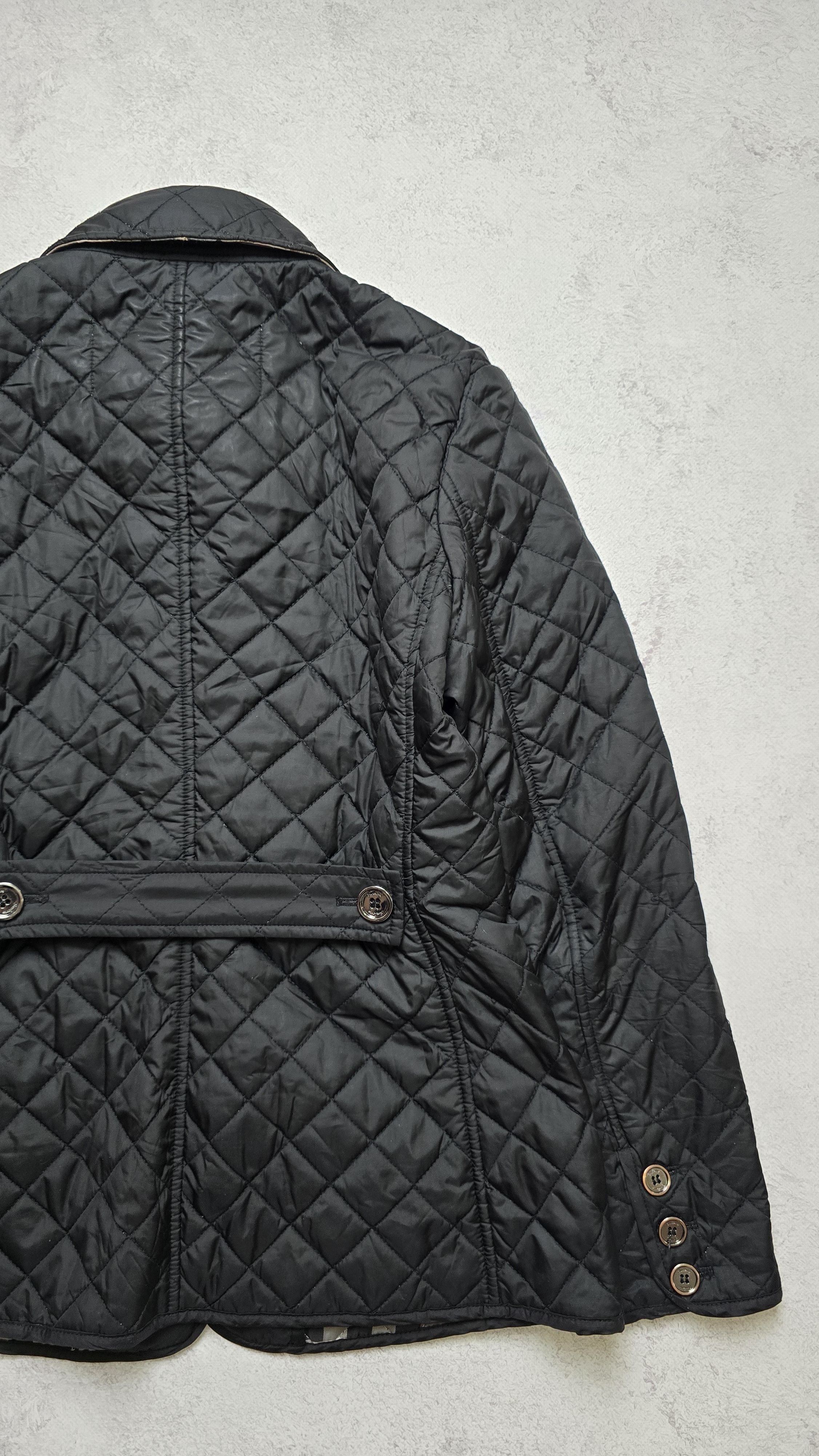 Burberry Burberry Brit Women’s Black Quilted Jacket Nova Check Size XS / US 0-2 / IT 36-38 - 6 Thumbnail