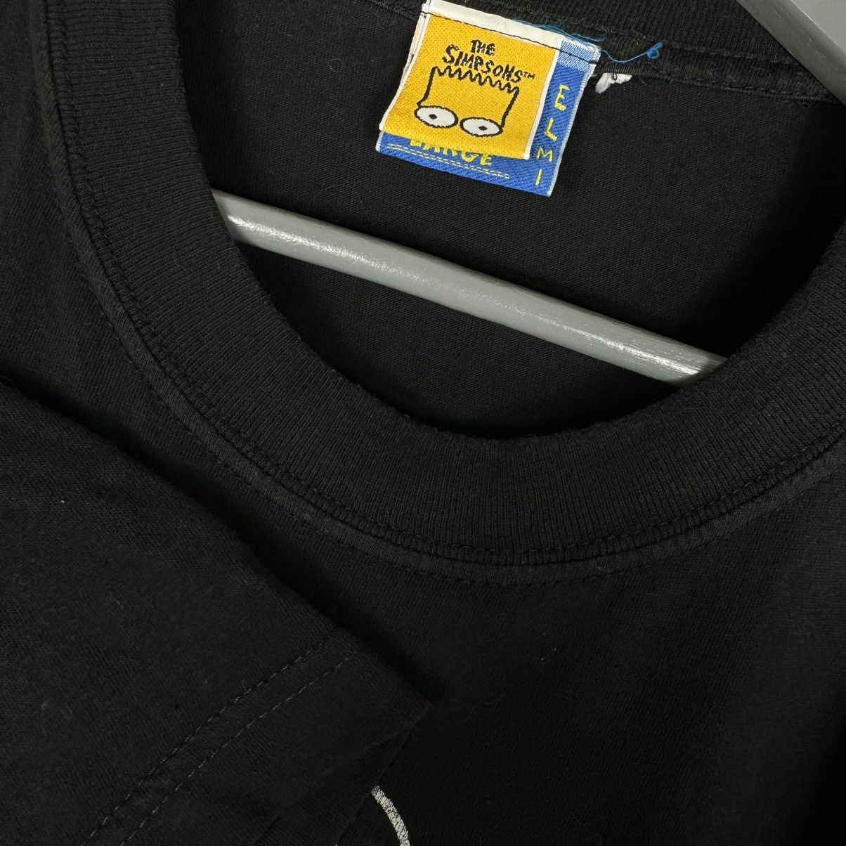 The Simpsons Vintage 1997 The Simpsons Homer Blackout Cartoon T Shirt Size US L / EU 52-54 / 3 - 2 Thumbnail