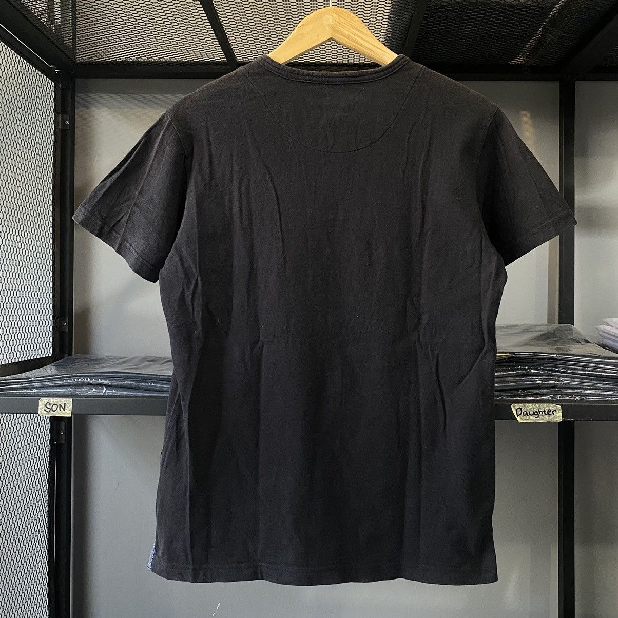 If Six Was Nine × Japanese Brand × semanticdesign Minimalist Japanese Sashiko Patch Pocket Accent Henley Tees Size US M / EU 48-50 / 2 - 11 Thumbnail