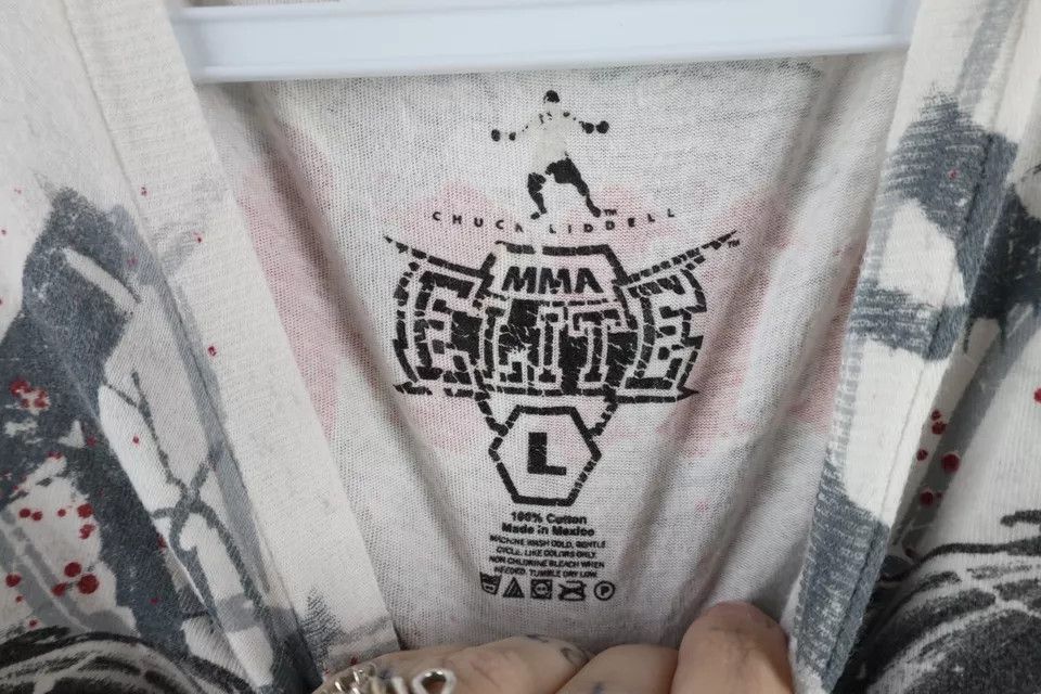 Vintage Vintage MMA Chuck Liddell UFC Rampage Dragon Tribal T-Shirt Size US L / EU 52-54 / 3 - 7 Thumbnail