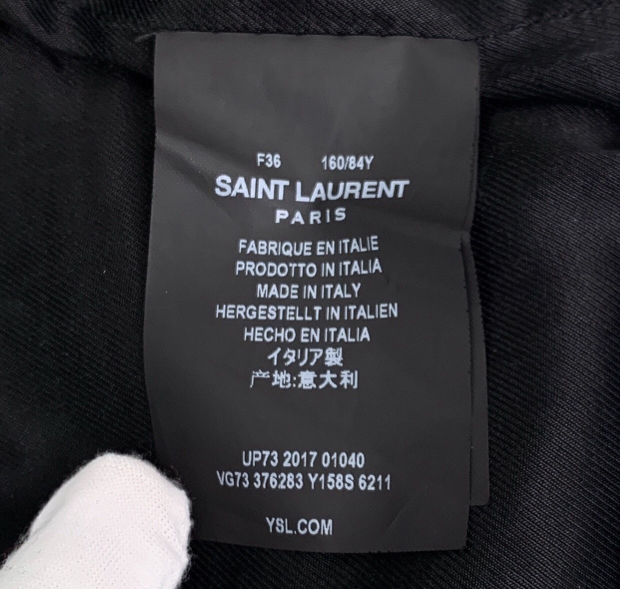 Saint Laurent Paris × Yves Saint Laurent Saint Laurent SLP wool baseball jacket with red color jacket Size US S / EU 44-46 / 1 - 6 Thumbnail