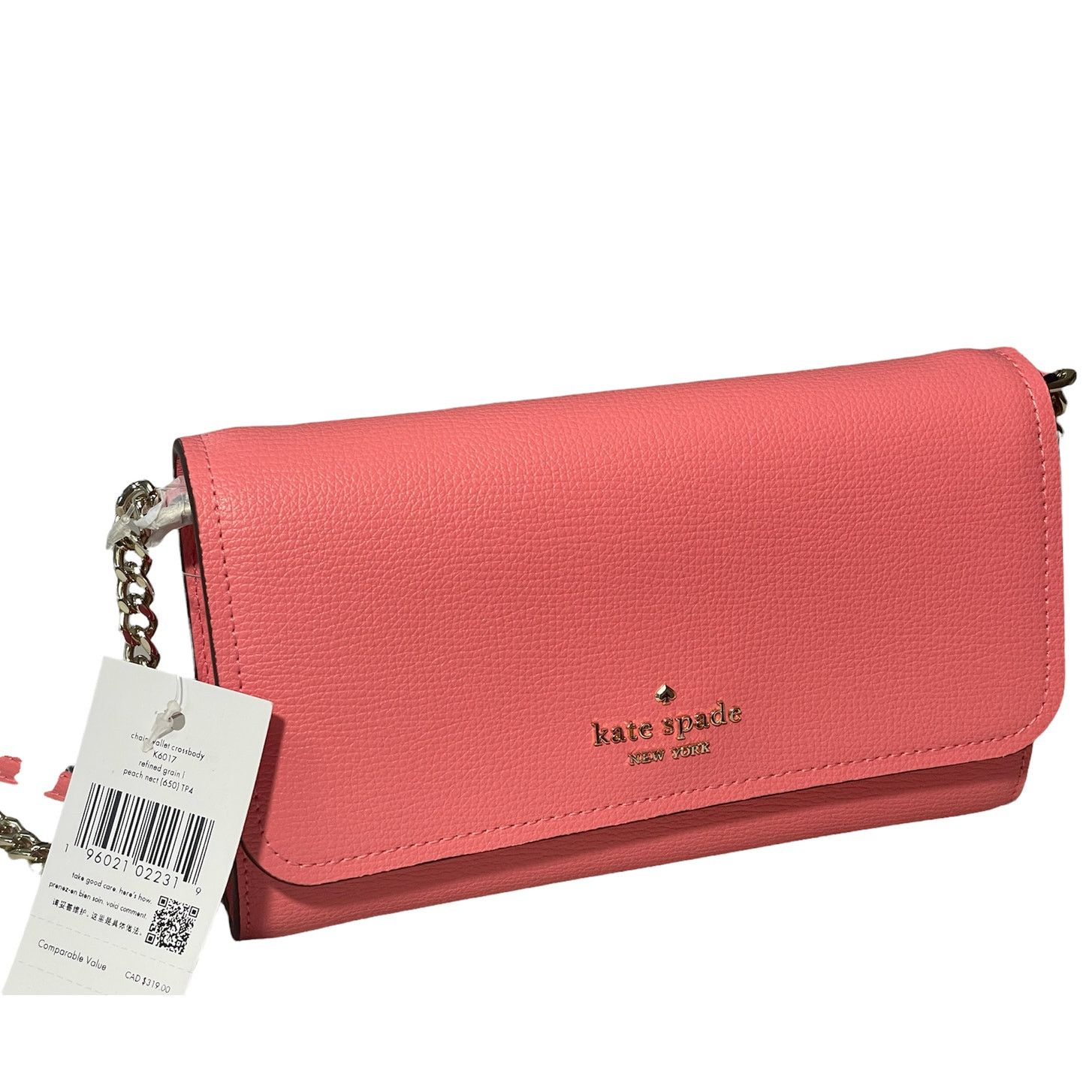 Kate Spade Kate Spade Peach Nectar Chain Wallet Crossbody Bag New Size ONE SIZE - 2 Thumbnail