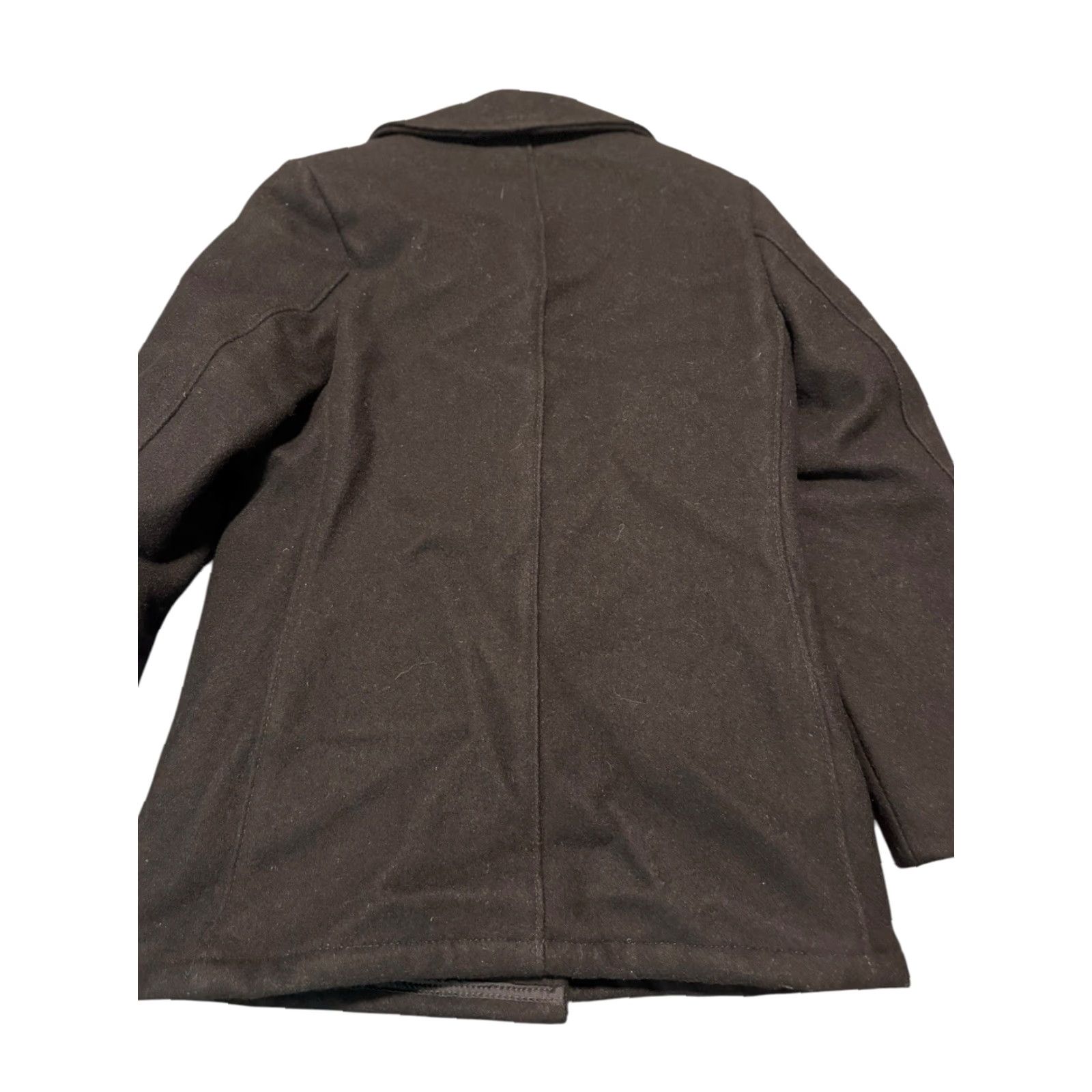 Schott VINTAGE SCHOTT US 740N Womens Pea Coat/Jacket MFG NY Size 6 Black Wool Made In USA Wool Blend Dry Clean Only Regular Fit Long Sleeve Button Coat Size M / US 6-8 / IT 42-44 - 6 Thumbnail