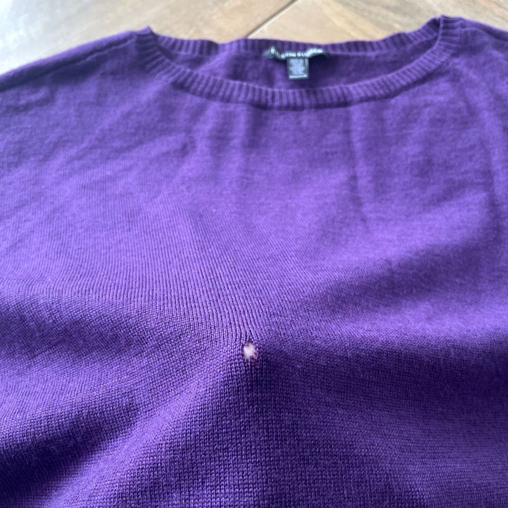 Eileen Fisher Eileen Fisher 100% Merino Wool Tunic Sweater Women XXS Purple Knit Round Neck Sweatshirt Shirt Blouse? Size XXS / US 00 / IT 34 - 5 Thumbnail