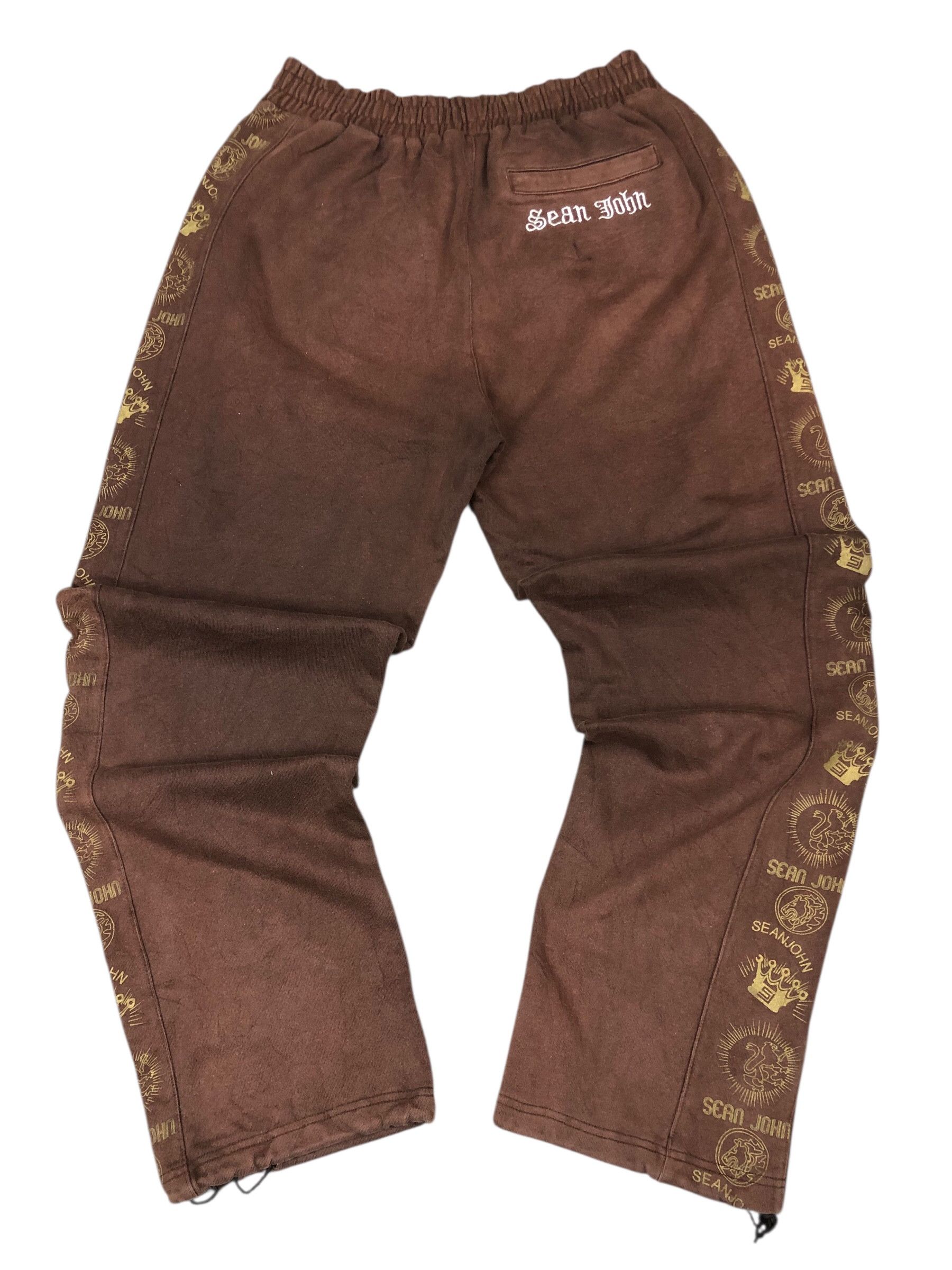 Sean John Vintage Y2k Sean John Baggy Wide Leg Sweatpants Size US 34 / EU 50 - 2 Thumbnail