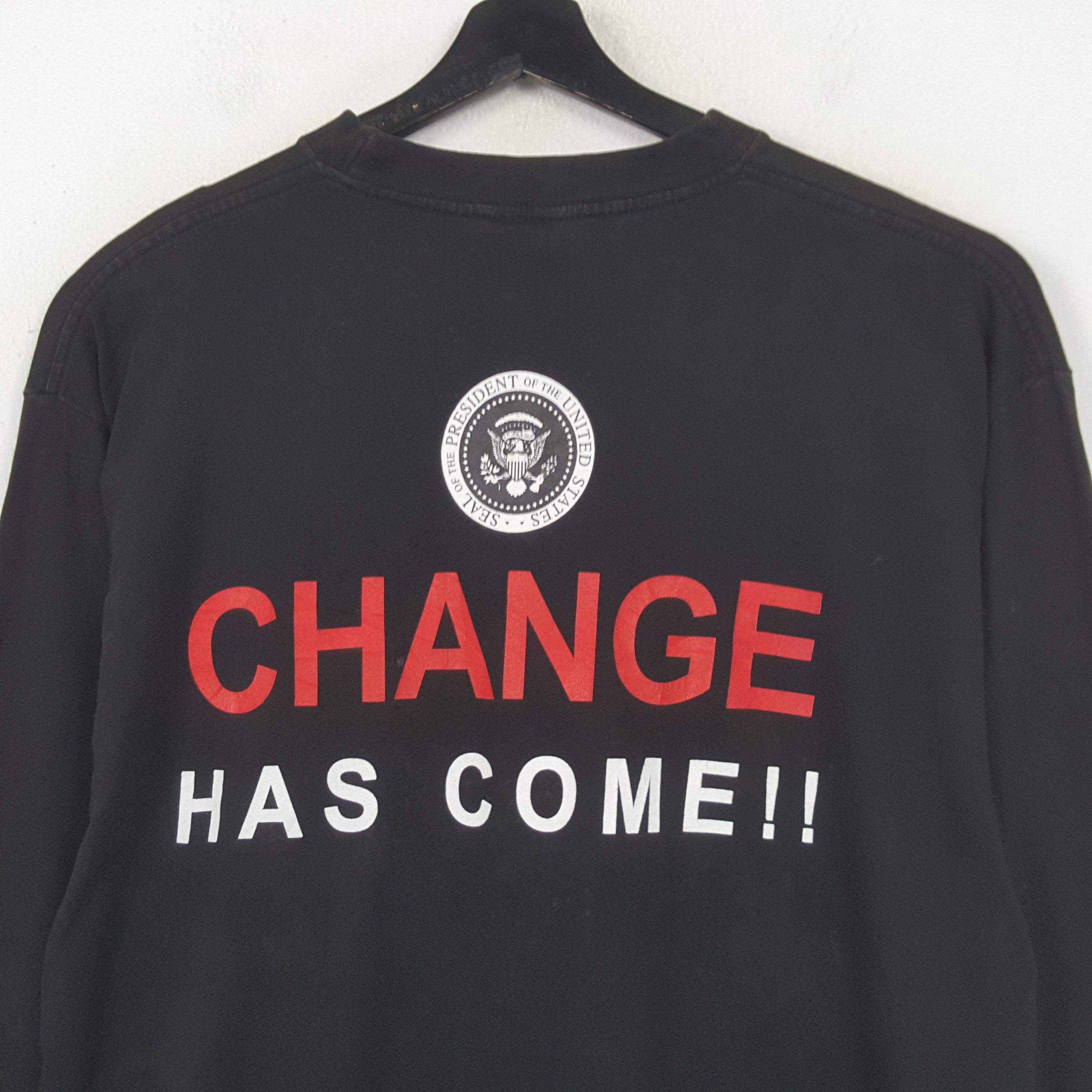 Vintage Familys Barack Obama Long Sleeve Tshirt RR5 Size US XL / EU 56 / 4 - 4 Thumbnail
