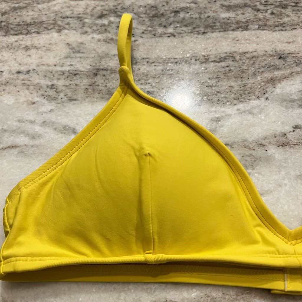 Other J. Crew French Bikini Top in Neon Yellow Molded Cup Women’s Size ONE SIZE - 4 Thumbnail