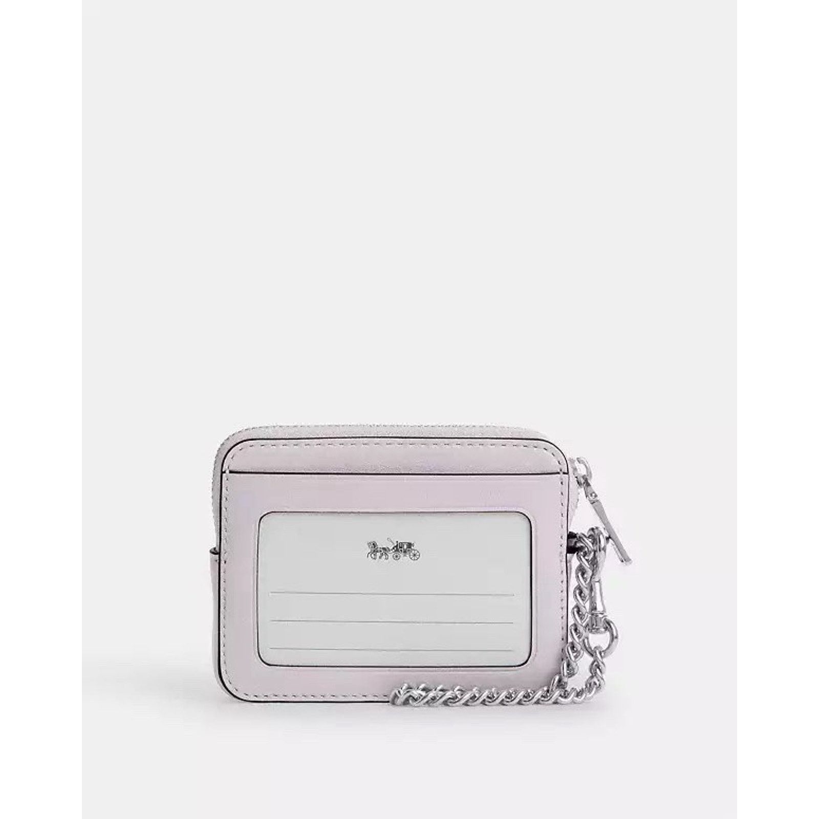 Coach NWT Coach Zip Card Case Chain Wrist Strap Silver/Pink CBL77 Size ONE SIZE - 4 Thumbnail