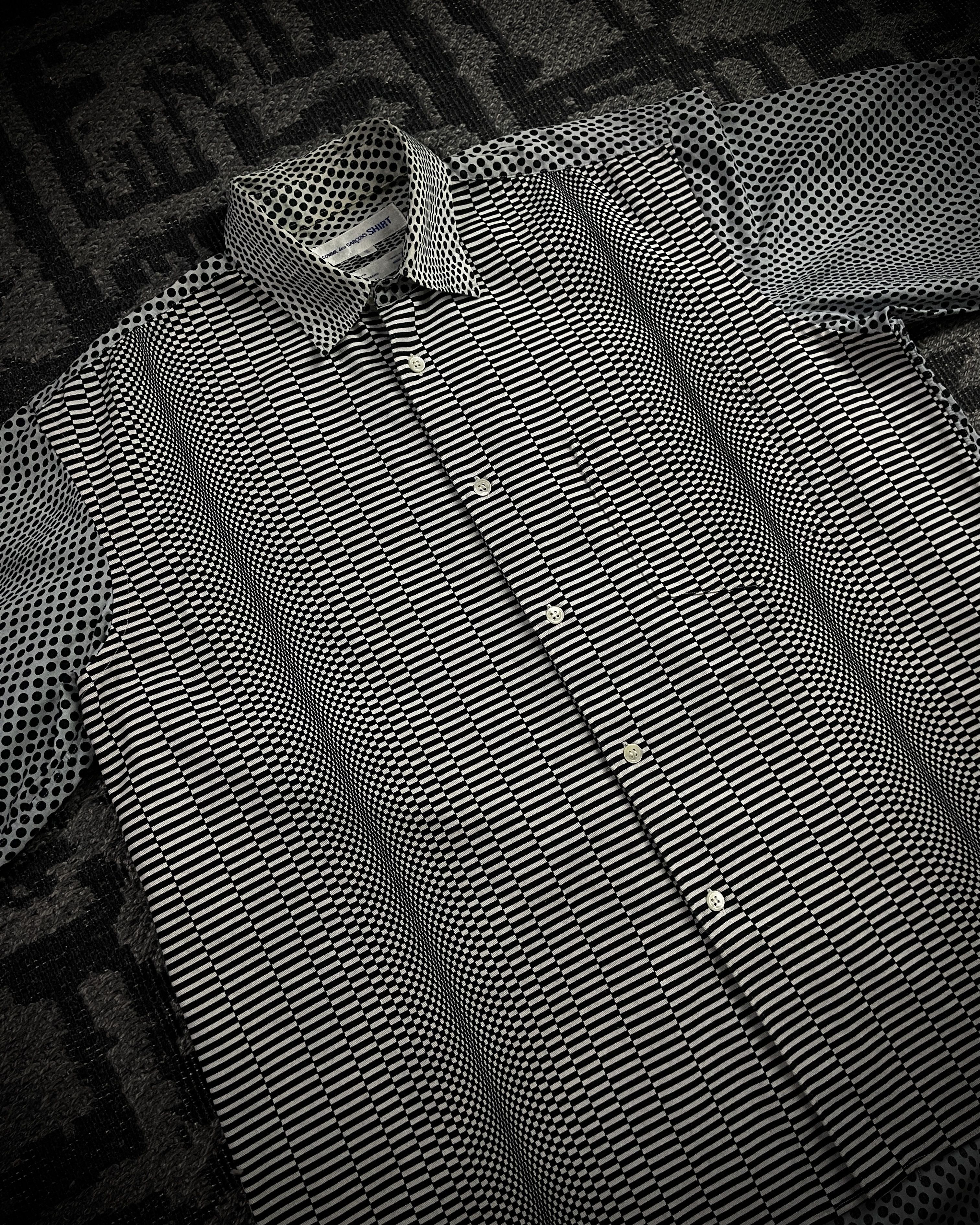 Comme des Garcons COMME des GARÇONS SHIRT (Early 2000s) Mixed Pattern Size US XL / EU 56 / 4 - 2 Thumbnail