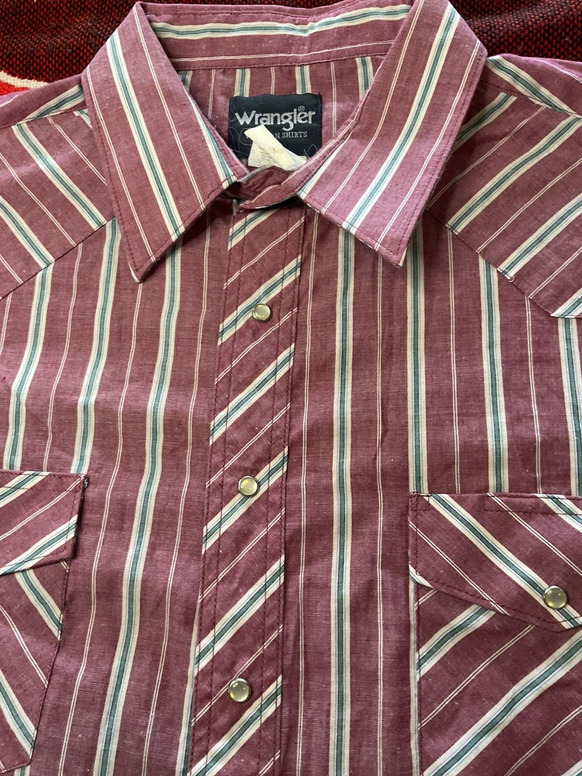 Wrangler Vintage Wrangler cowboy button-down shirt faded tag XL tall Size US XXL / EU 58 / 5 - 2 Thumbnail
