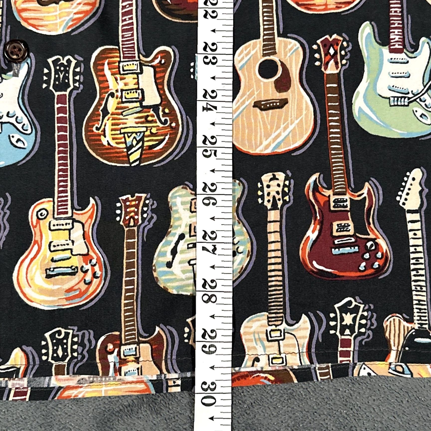 Reyn Spooner Reyn Spooner Art Of Eddy Y Shirt Mens Large Black Guitar Hawaiian Short Sleeve Shirt Mens L Black Guitar Hawaiian Short Sleeve Mens Size US L / EU 52-54 / 3 - 7 Thumbnail