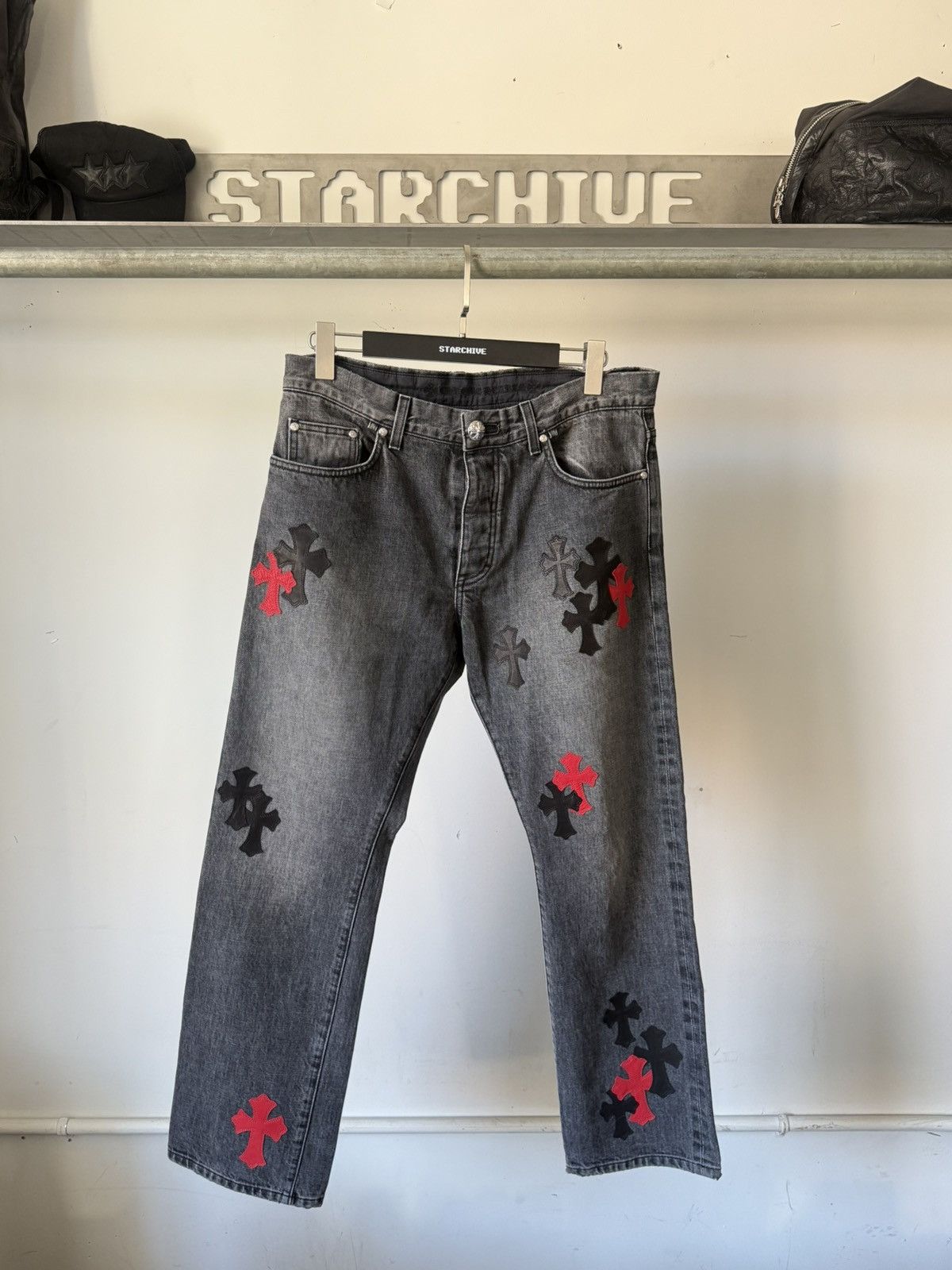 Chrome Hearts Chrome Hearts Drake Patch Jeans Size US 34 / EU 50 - 1 Thumbnail