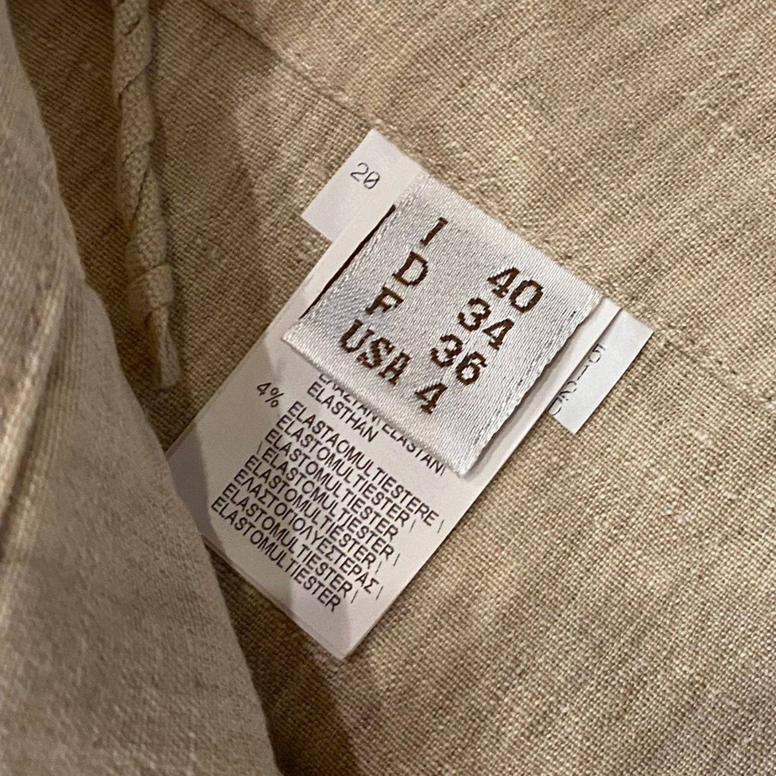 Brunello Cucinelli Brunello Cucinelli High Rise Belted Linen Blend Pants - 4 Size 27" / US 4 / IT 40 - 5 Thumbnail