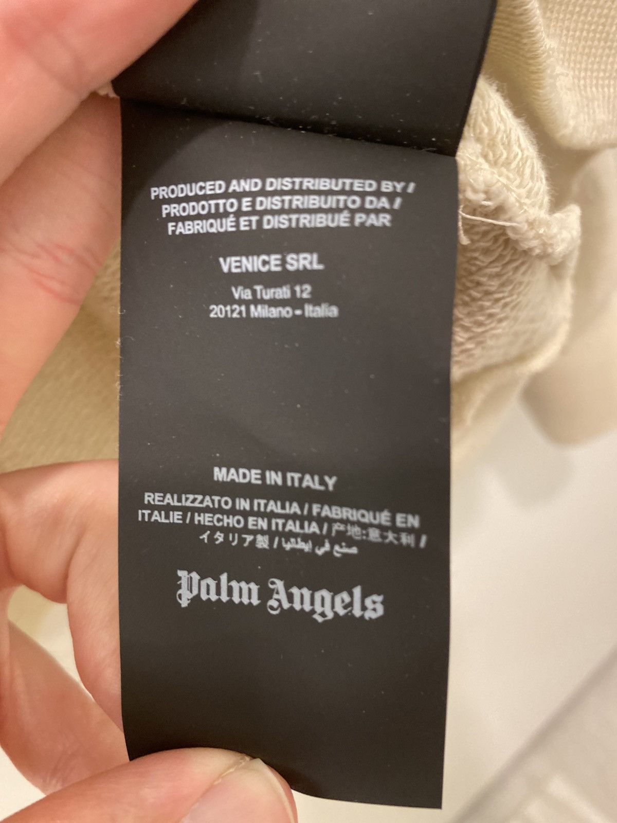 Palm Angels Palm Angels Life Is Palm Thrashed Paint Splatter Hoodie Size US S / EU 44-46 / 1 - 6 Thumbnail