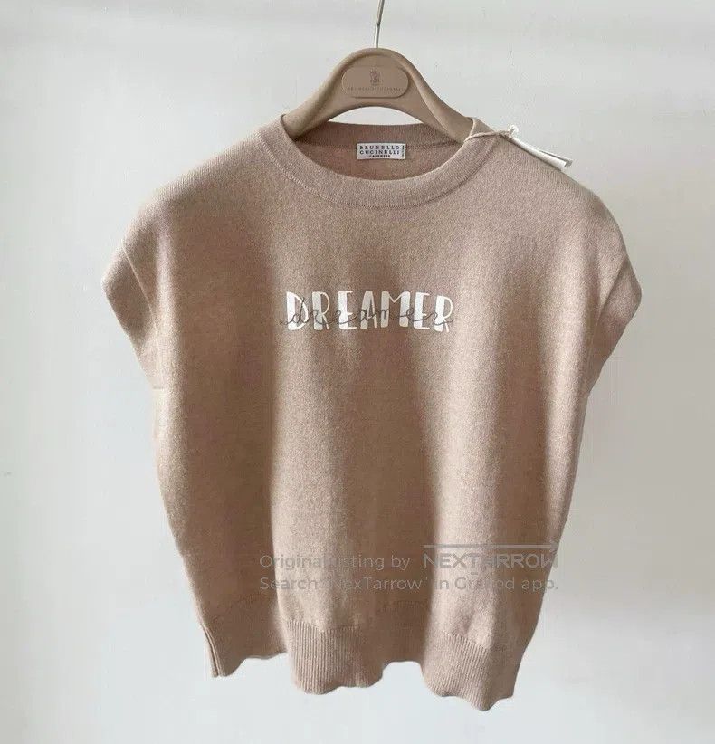 Brunello Cucinelli Brunello Cucinelli Milk tea-colored wool cashmere silk bea Size XS / US 0-2 / IT 36-38 - 1 Thumbnail