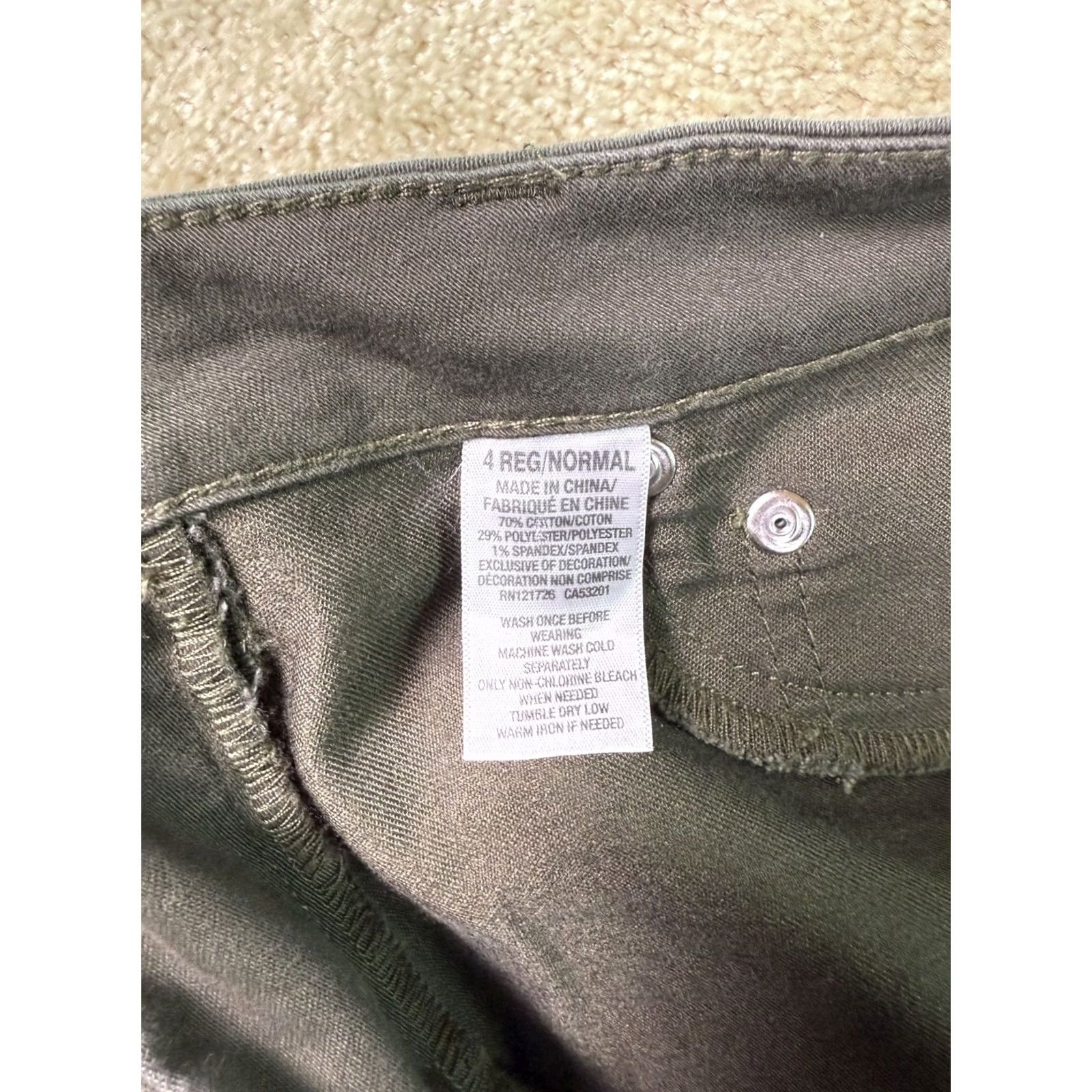 Vintage Aeropostale High Waisted Jegging Jeans Womens Size 4 Short Blue Stretch Denim Size 27" / US 4 / IT 40 - 5 Thumbnail