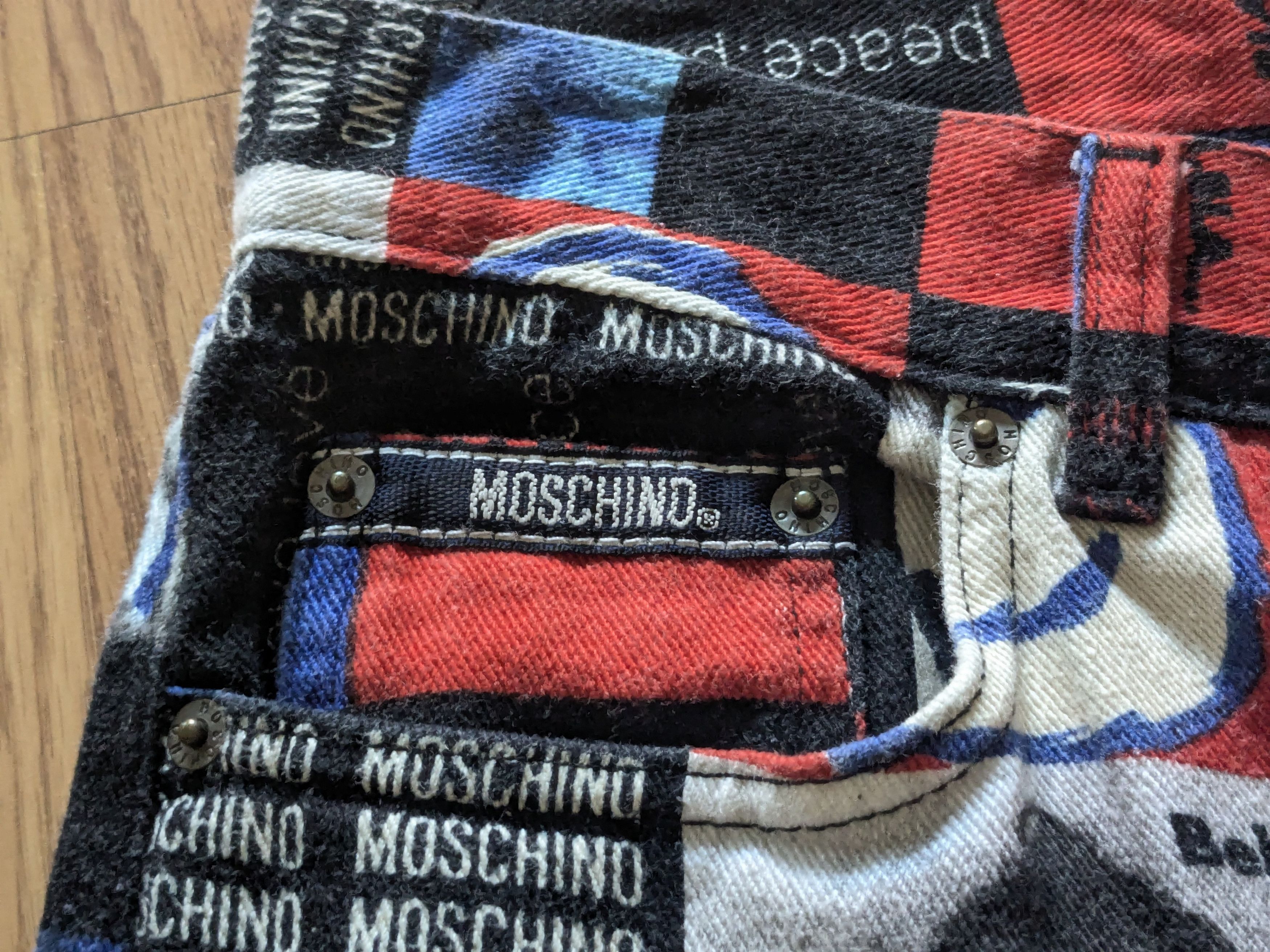 Other Vintage Moschino Jeans Red White Blue 30x31 Italy Size US 30 / EU 46 - 14 Thumbnail