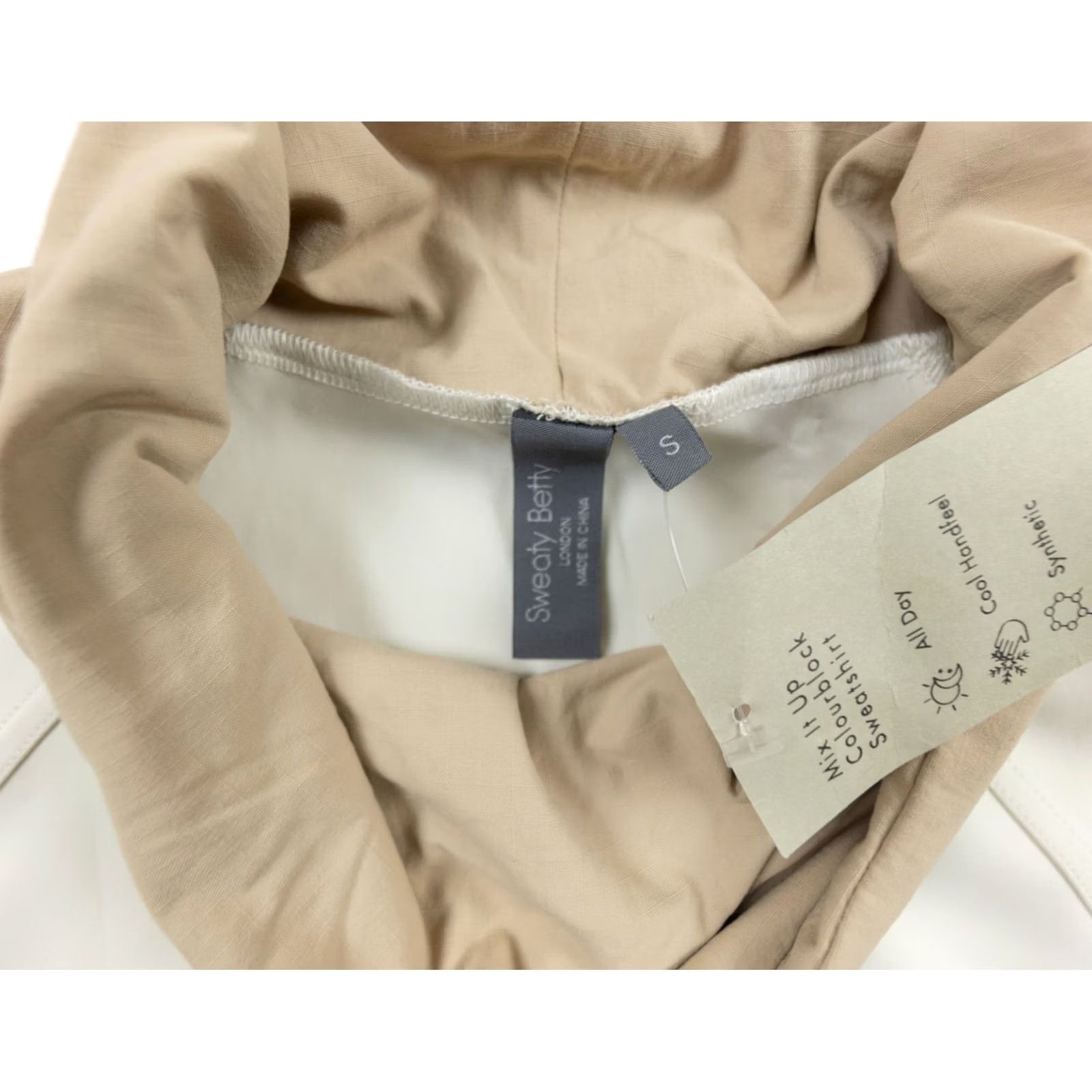 Sweaty Betty Sweaty Betty Sweater Womens S Beige Pullover Activewear Stretch Ladies NEW Size S / US 4 / IT 40 - 7 Thumbnail