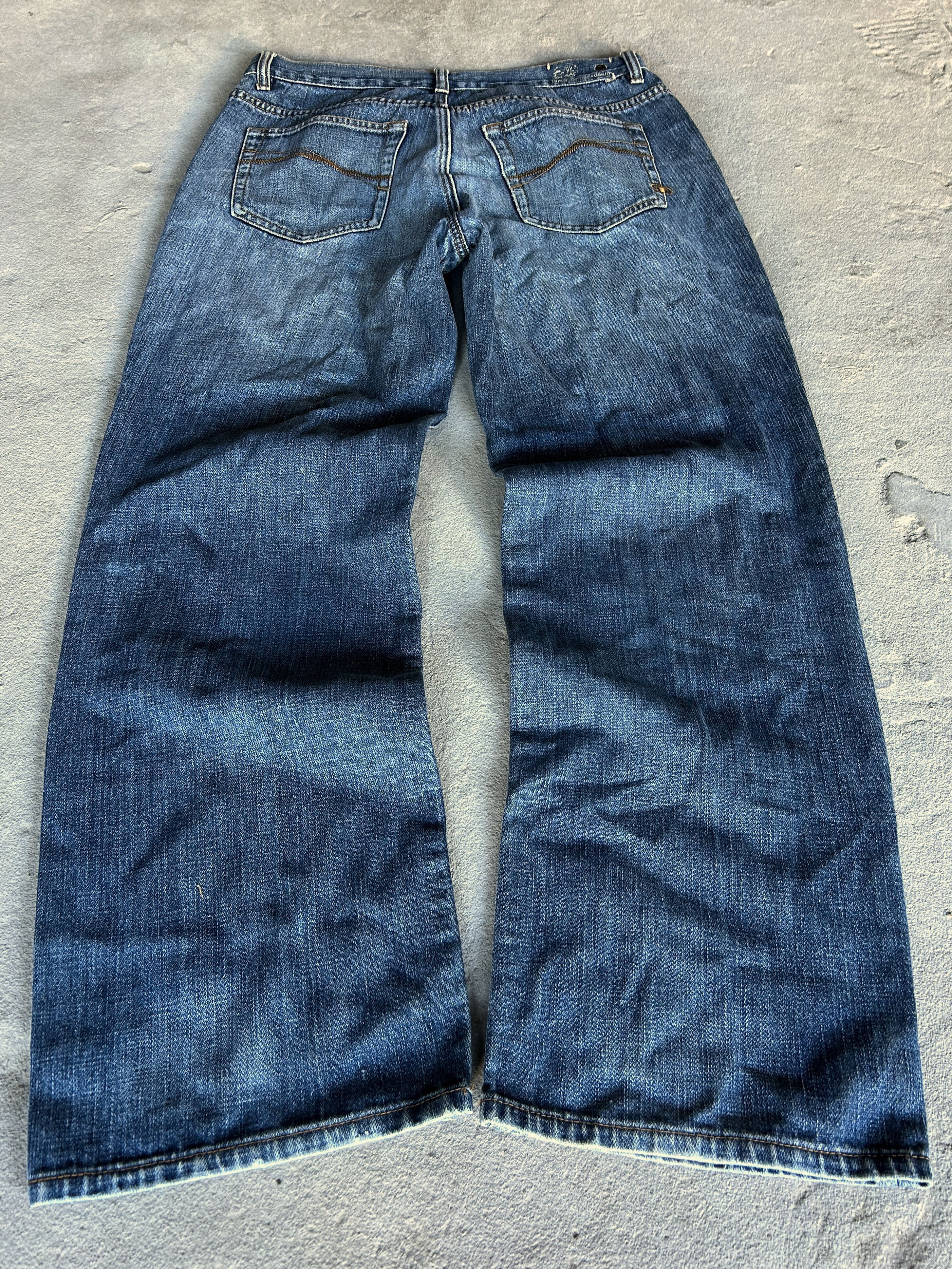Vintage Vintage Blue Wash Baggy Denim Jeans Wide Leg Y2K Skate Style Size US 32 / EU 48 - 2 Thumbnail