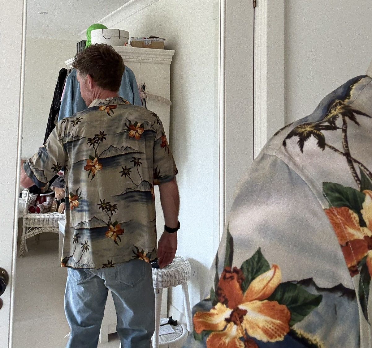 Celine $1.1k SS23 Celine volcano Hawaiian palm tree camp shirt Hedi Size US M / EU 48-50 / 2 - 11 Thumbnail