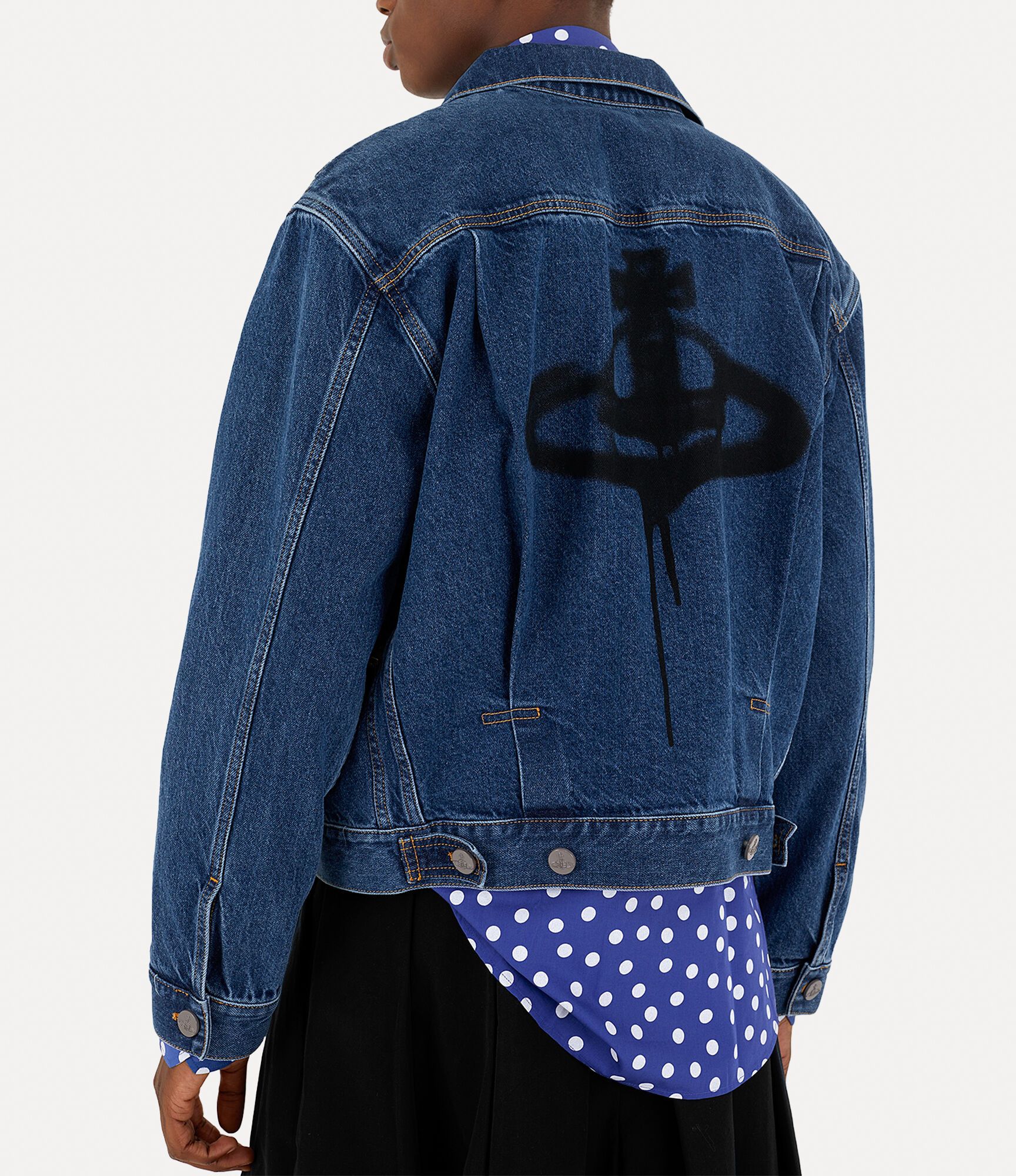 Vivienne Westwood o1f1d3z0525 Denim Jacket in Blue Size US M / EU 48-50 / 2 - 4 Thumbnail