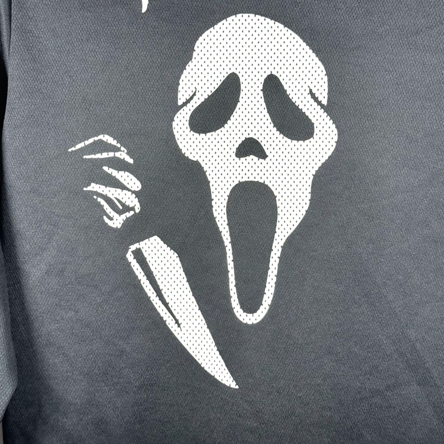 Vintage Ghost Face Hockey Jersey Men's V-Neck Long Sleeve Black XL? Size US M / EU 48-50 / 2 - 5 Thumbnail