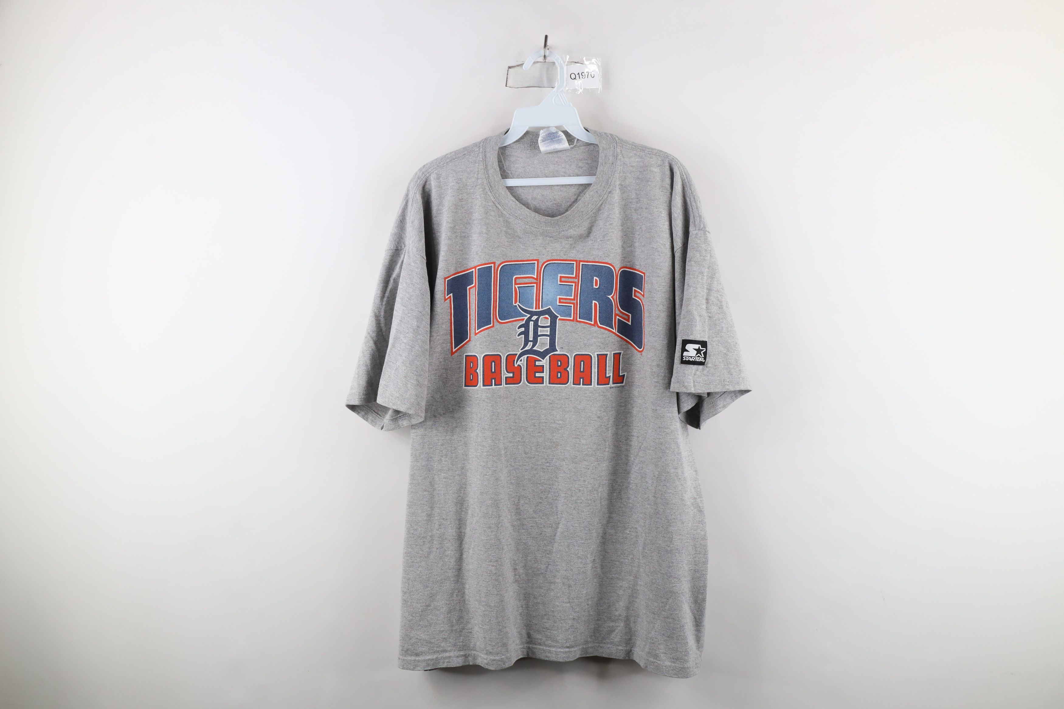 Starter × Vintage Vintage 90s Starter Tigers Baseball T-Shirt Heather Gray Size US XL / EU 56 / 4 - 1 Thumbnail