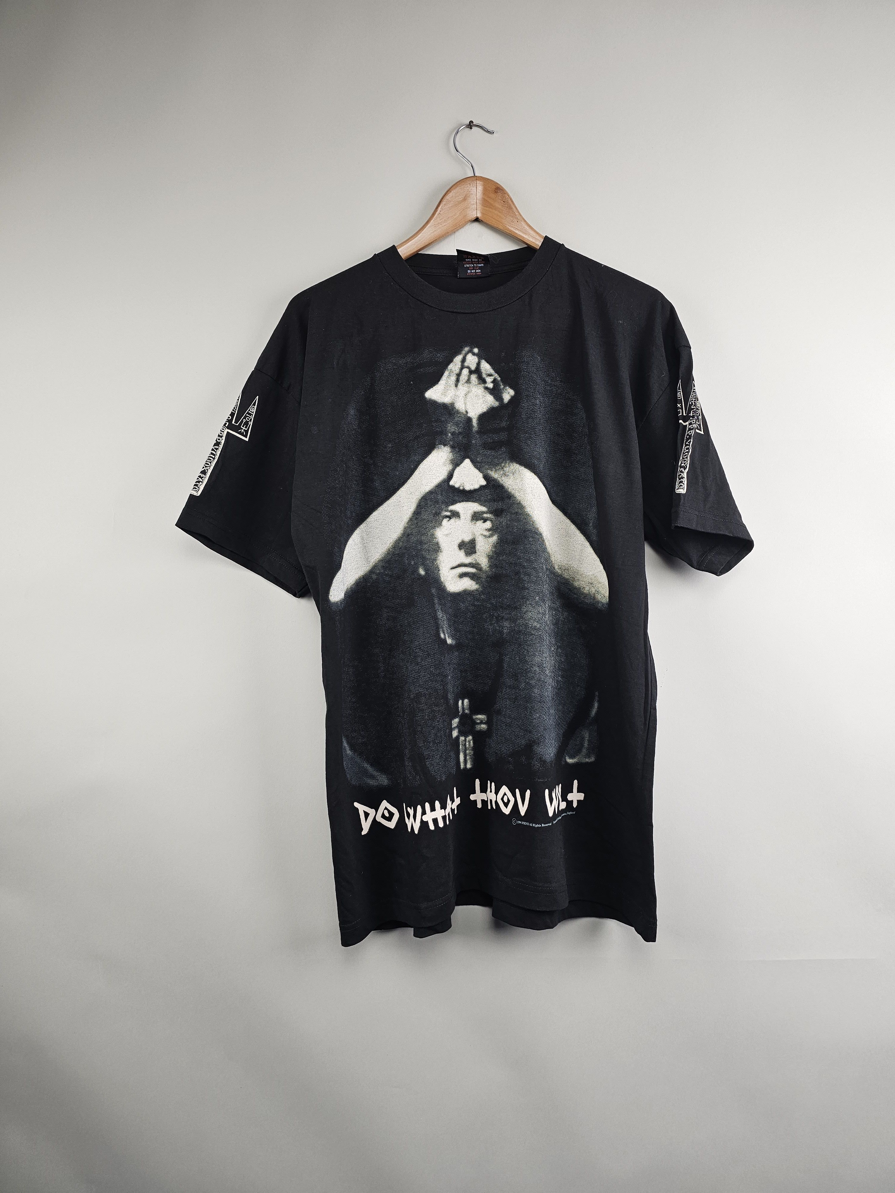 Band Tees 1996 Cradle of Filth Aleister Crowley Thelema 90s Size US XL / EU 56 / 4 - 8 Thumbnail