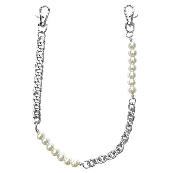 Jewelry Pearl Wallet Chain, Pants Chain Size ONE SIZE - 5 Thumbnail