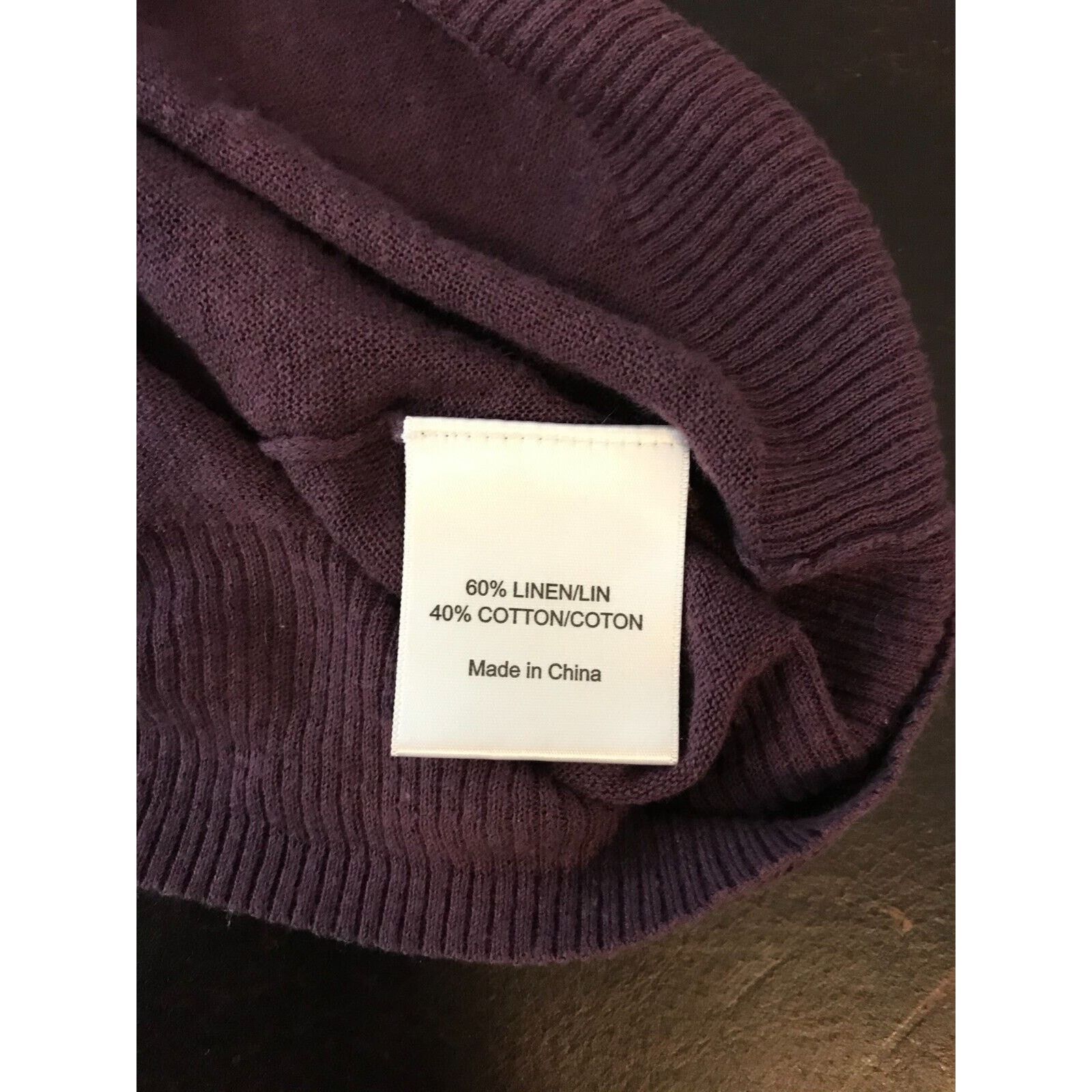 Tory Burch Tory Burch Purple Gold Button Front Linen Blend Cardigan Size S / US 4 / IT 40 - 8 Thumbnail