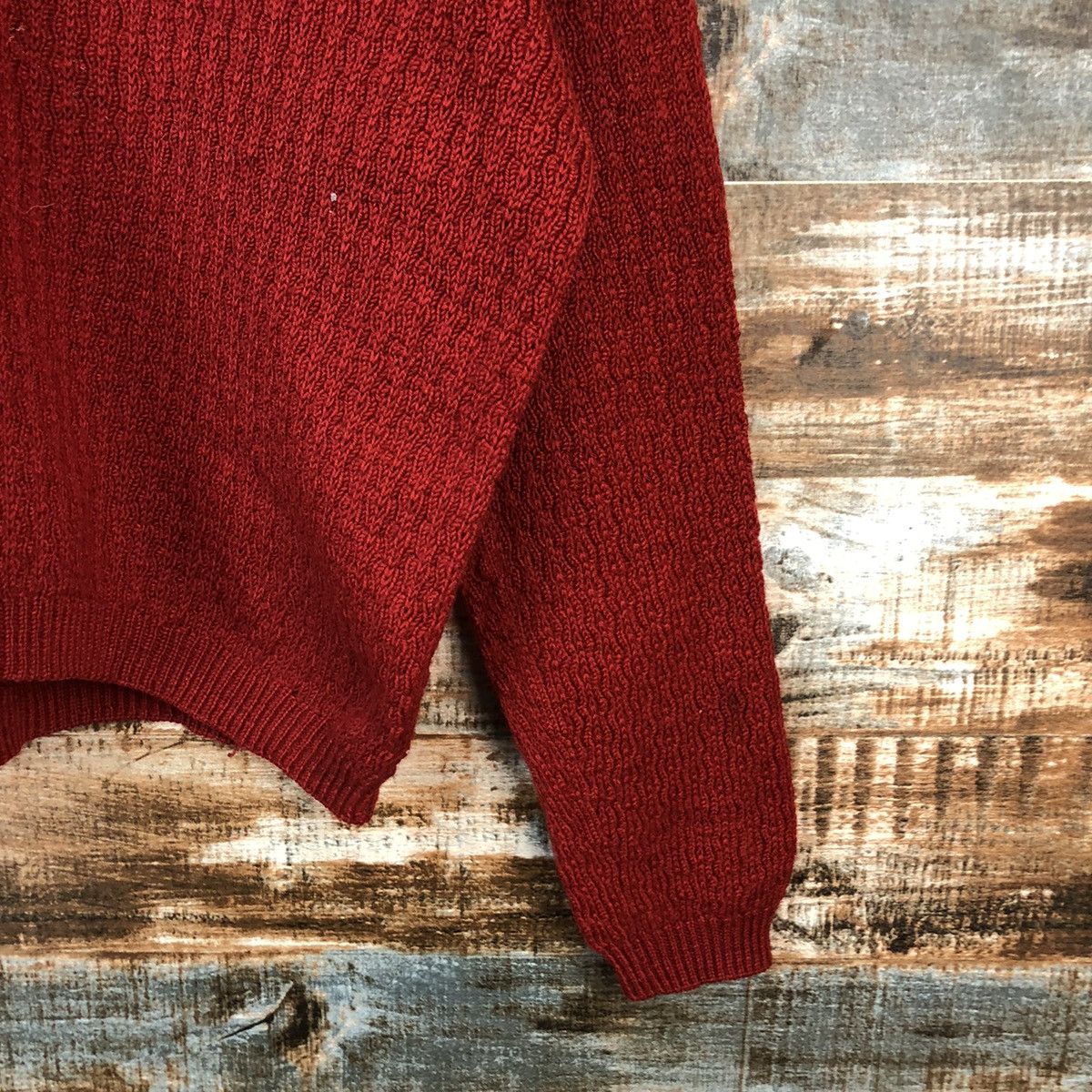 Homespun Knitwear × Japanese Brand Japanese Brand plain Red Knitwear #A1354 Size M / US 6-8 / IT 42-44 - 8 Thumbnail