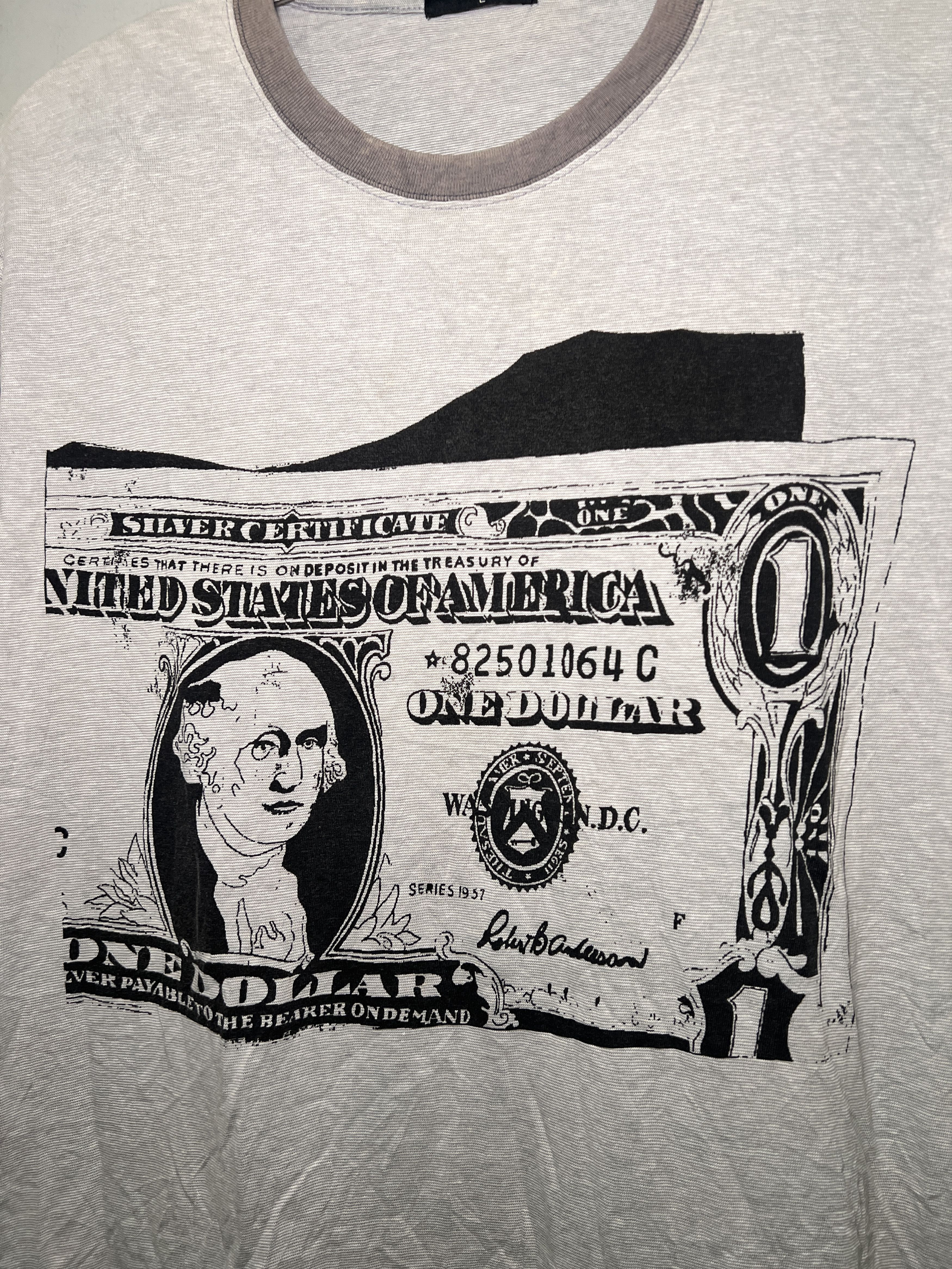Andy Warhol × Uniqlo × Vintage Vintage UT x Andy Warhol $1 dollar Bill Tee Size US L / EU 52-54 / 3 - 2 Thumbnail