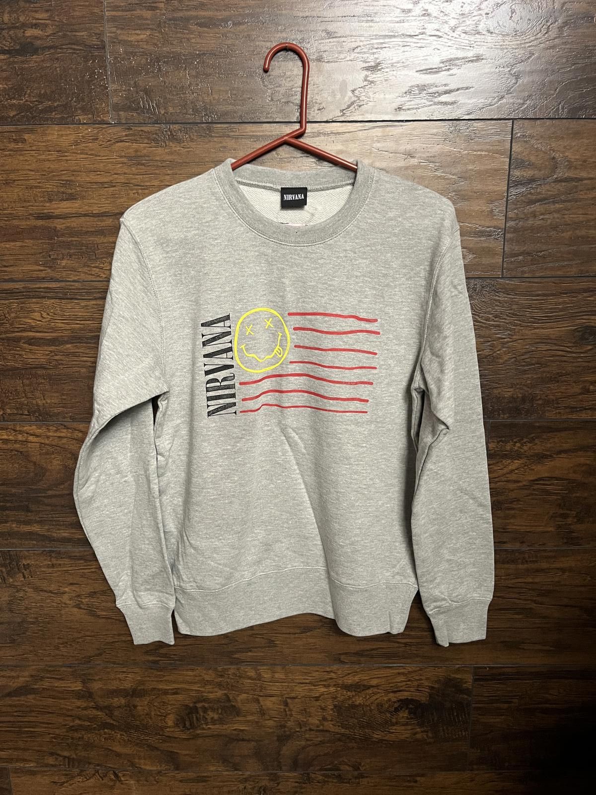 Designer Nirvana American Flag Sweatshirt - Japan Nirvana Crew Neck Size US XS / EU 42 / 0 - 1 Thumbnail