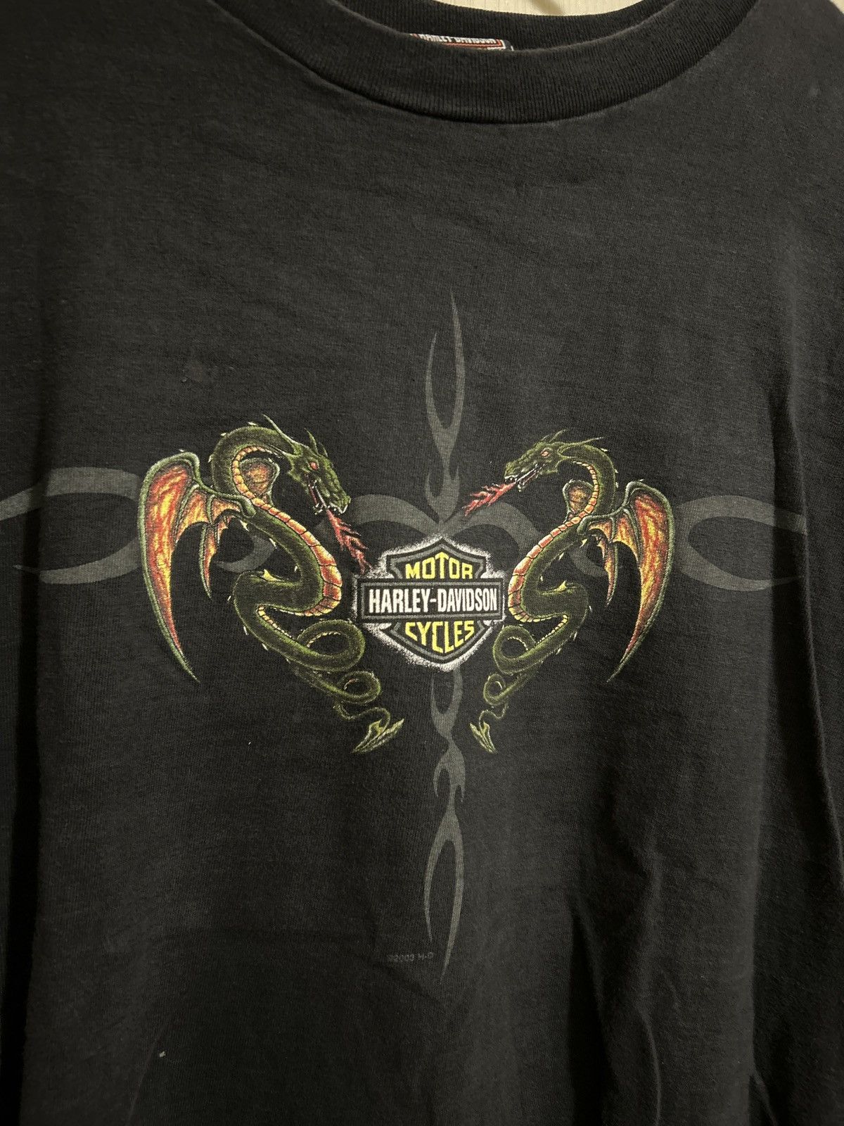 Harley Davidson × Vintage Rare Dragon print Harley Davidson shirt Size US L / EU 52-54 / 3 - 4 Thumbnail