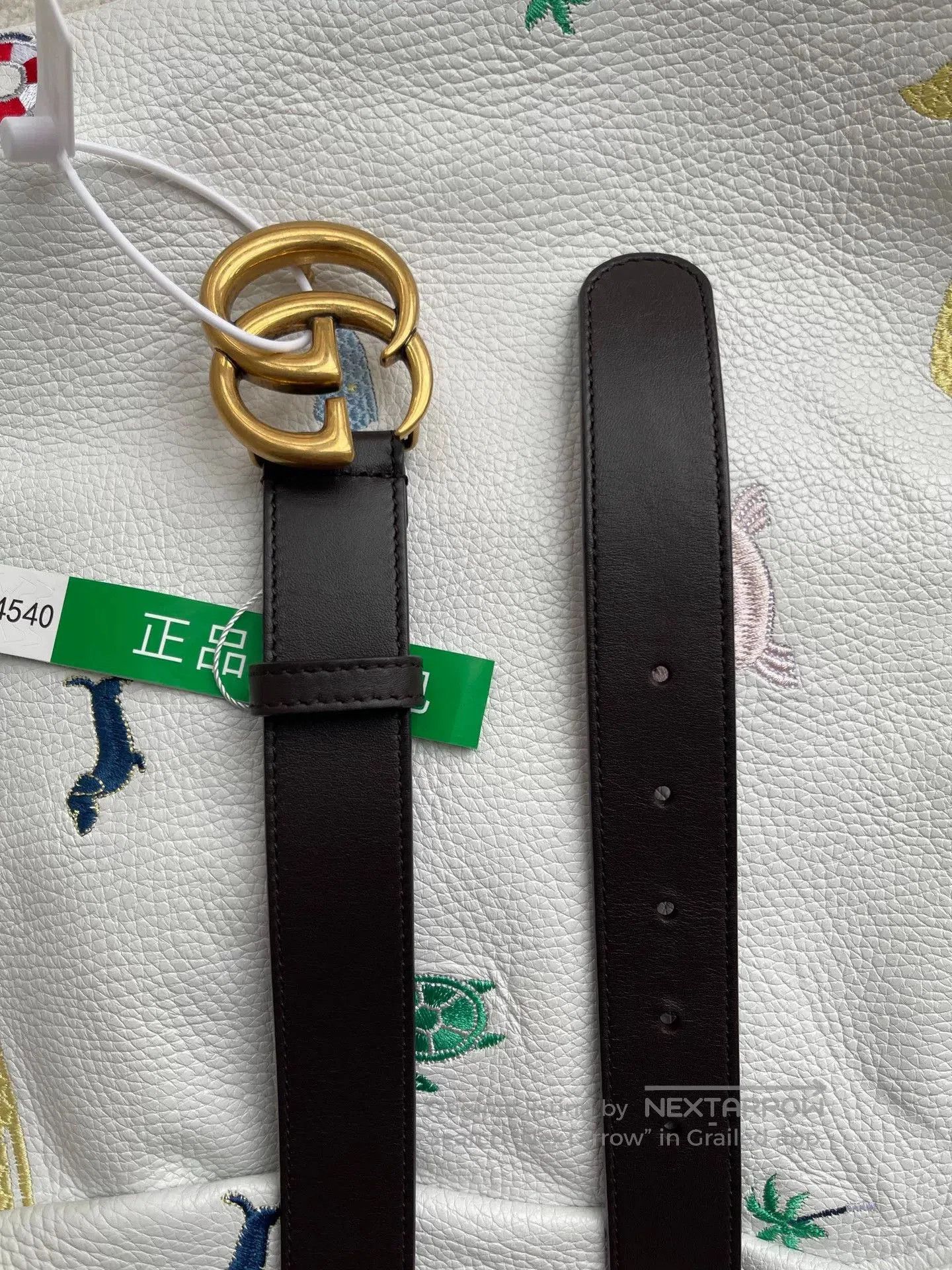 Gucci Gucci Double G Leather Belt for Men. Size ONE SIZE - 4 Thumbnail