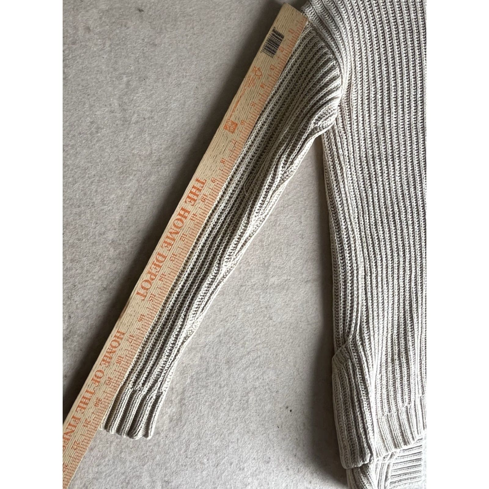 Express Express Womens Cardigan Open Front XSmall Tan Beige Knit Pocket Pockets Ivory Cotton Lightweight All Seasons Sweater Woman size XS Size XS / US 0-2 / IT 36-38 - 5 Thumbnail