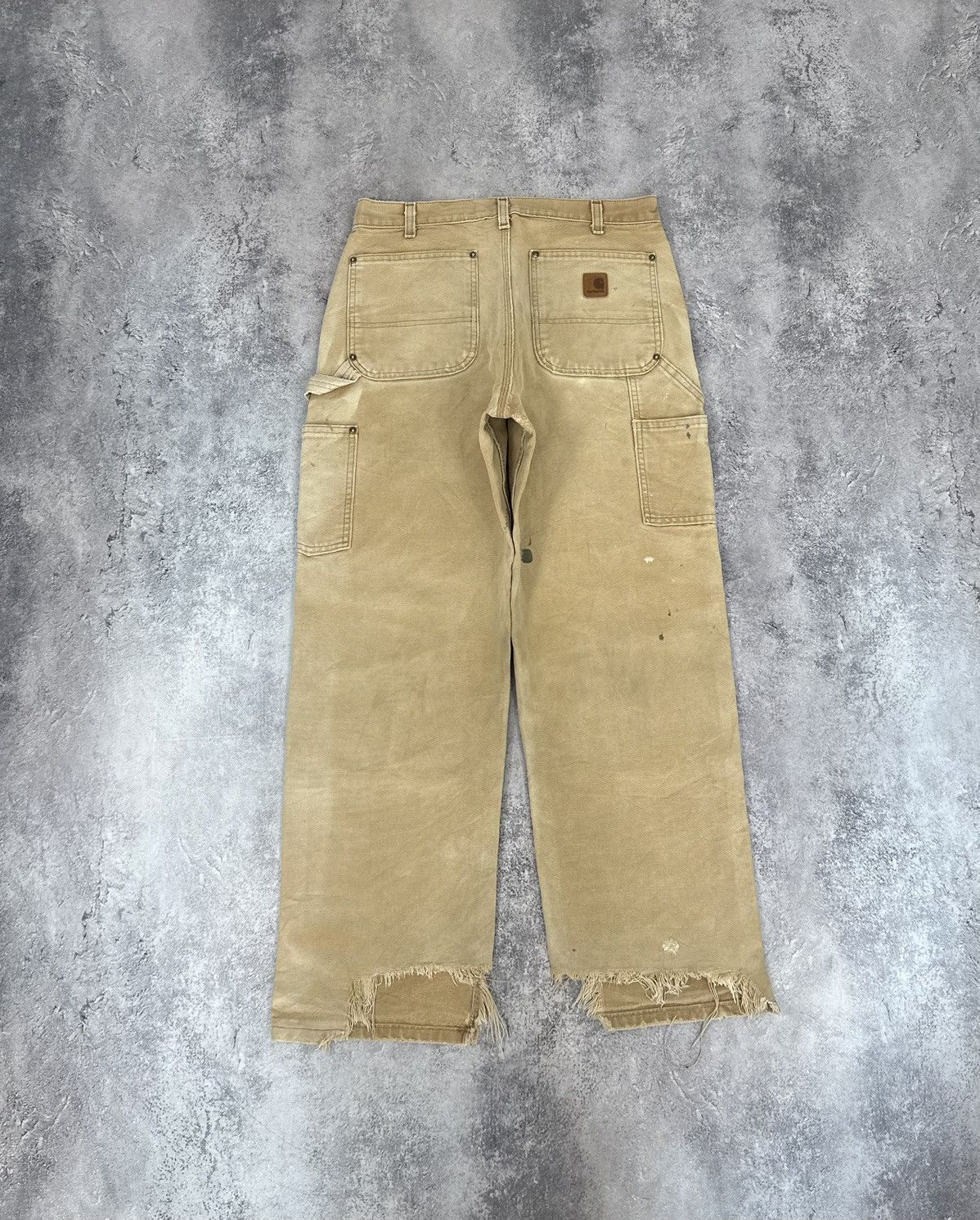 Carhartt Vintage 90s Carhartt USA Double Knee Distressed Work Pants Size US 32 / EU 48 - 2 Thumbnail