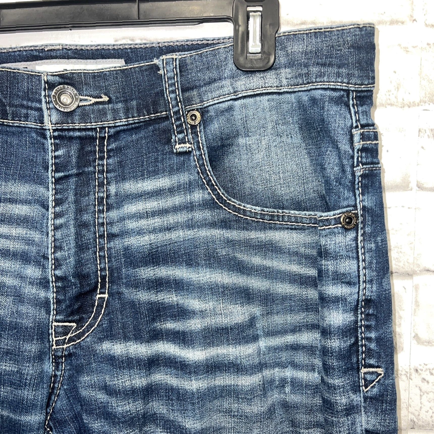 BKE BKE DENIM Jake Skinny Jeans Mens Size 34R X 31 Blue Denim Skinny Jeans Buckle Bke Mens Regular 34 31 Inseam Blue Size US 34 / EU 50 - 2 Thumbnail
