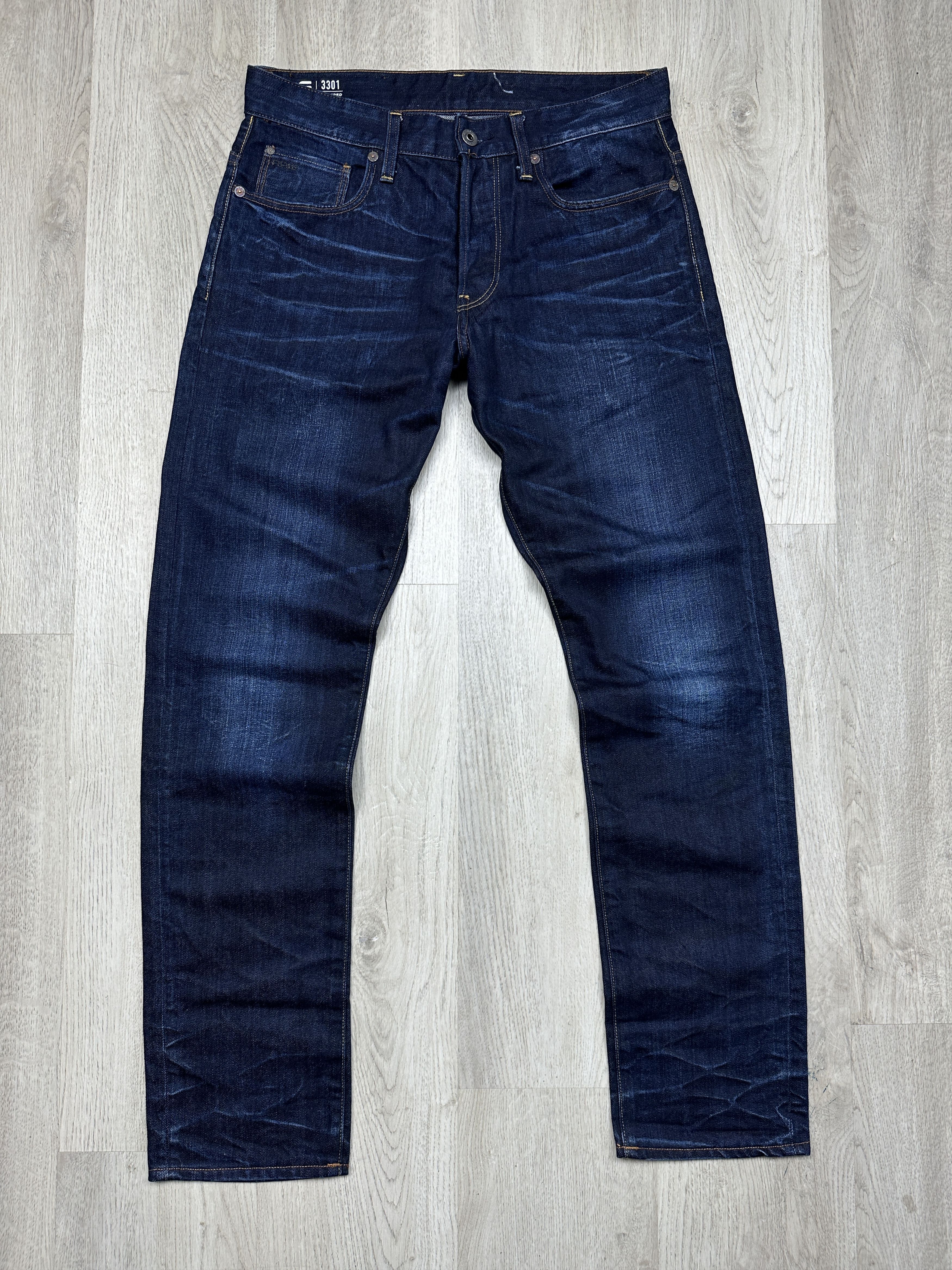 G-Star G Star Raw Mens 3301 Tapered Denim Pants Jeans Size US 31 - 1 Thumbnail